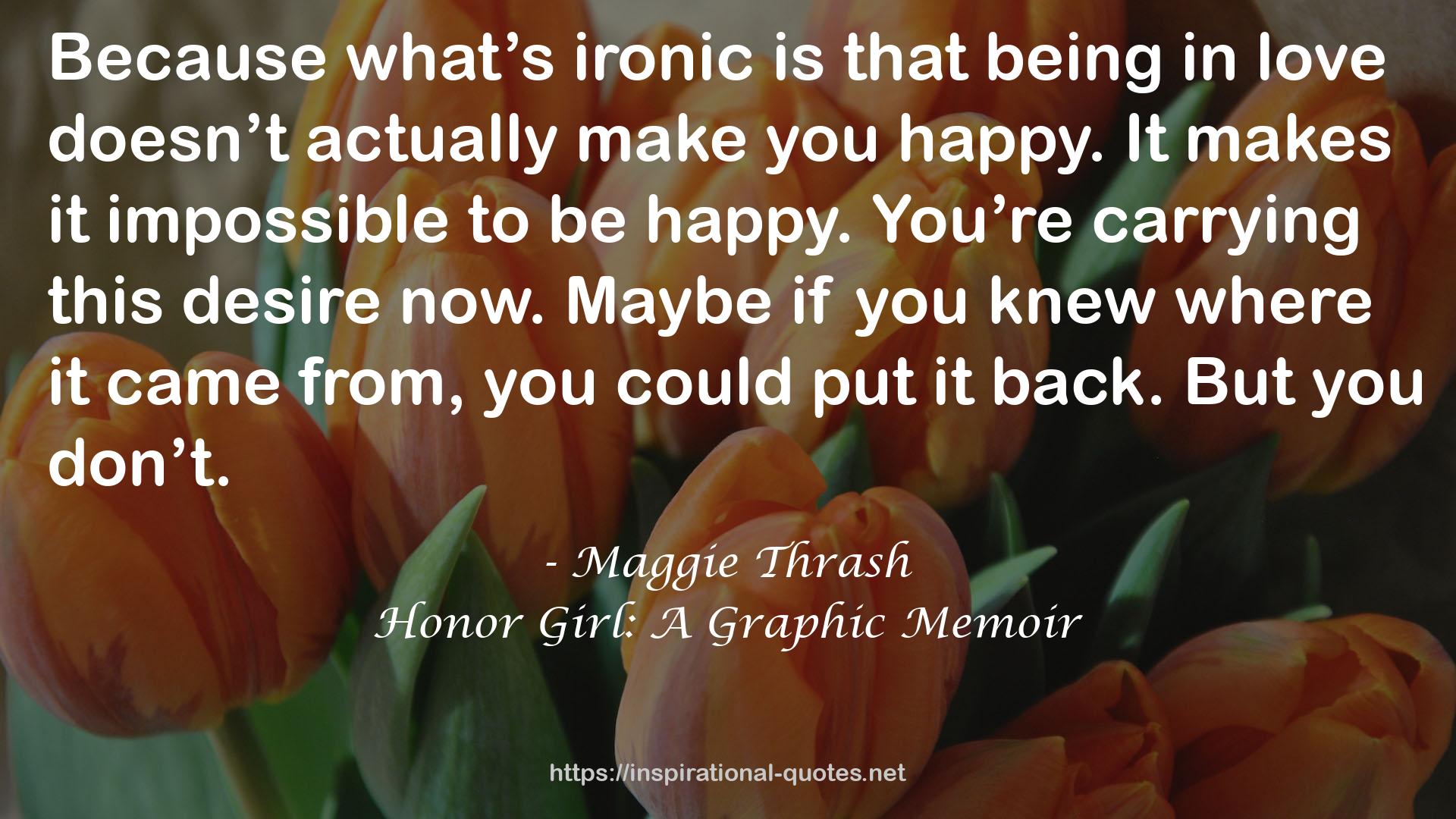 Honor Girl: A Graphic Memoir QUOTES
