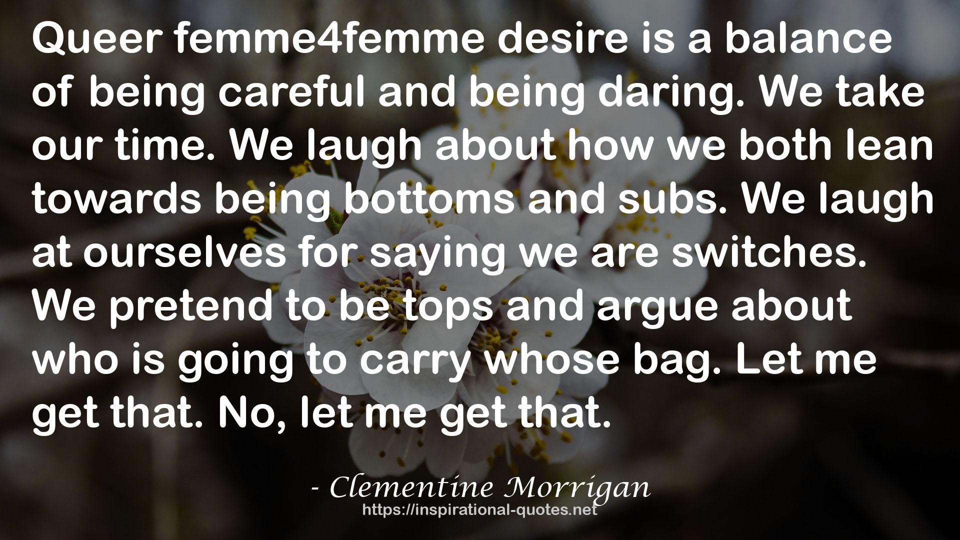 Clementine Morrigan QUOTES