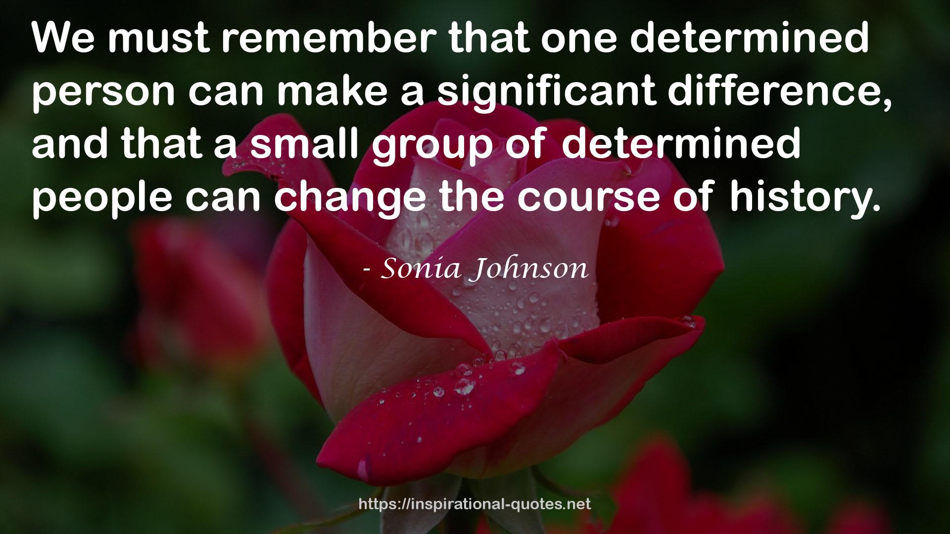 Sonia Johnson QUOTES