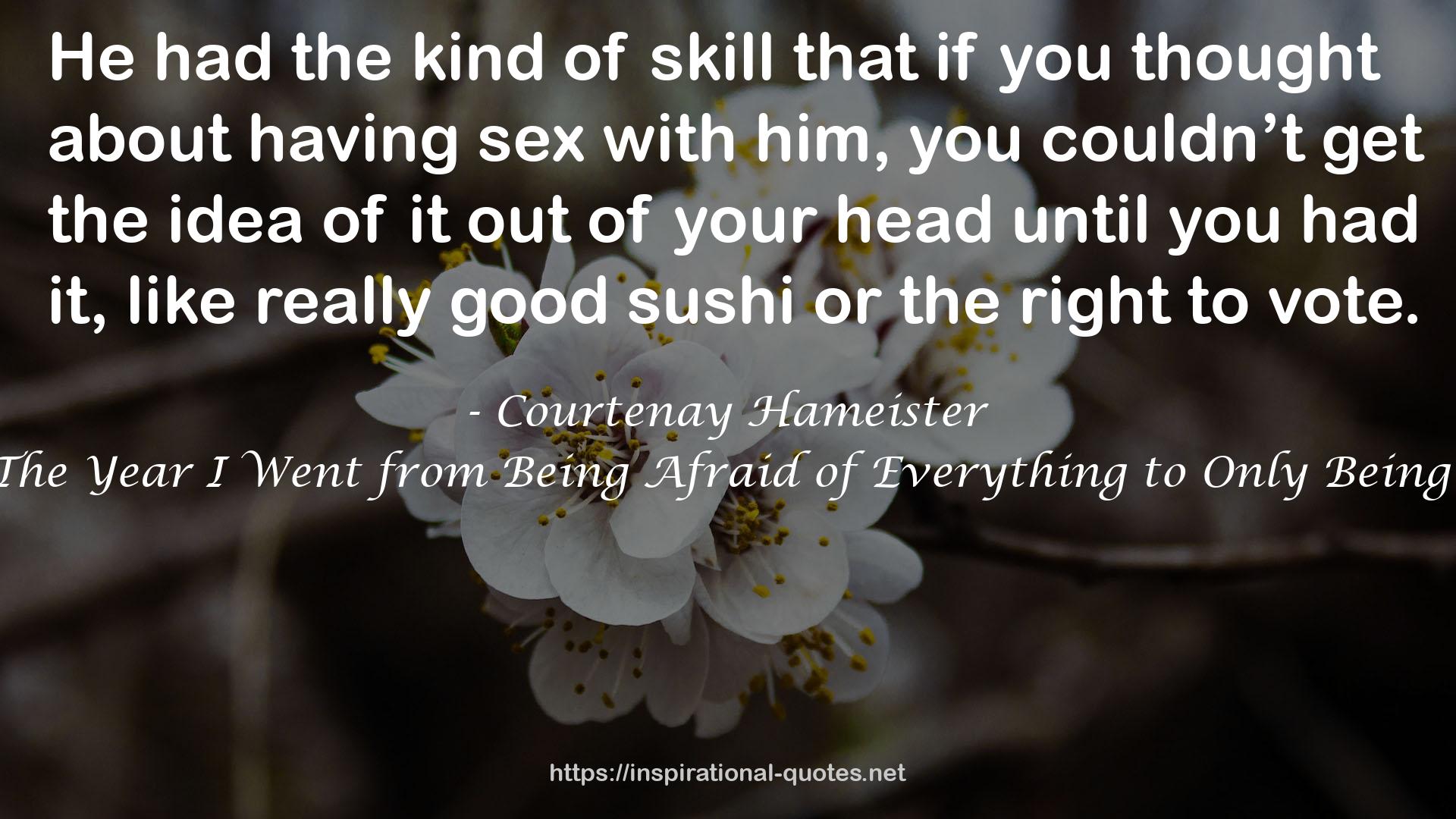 Courtenay Hameister QUOTES