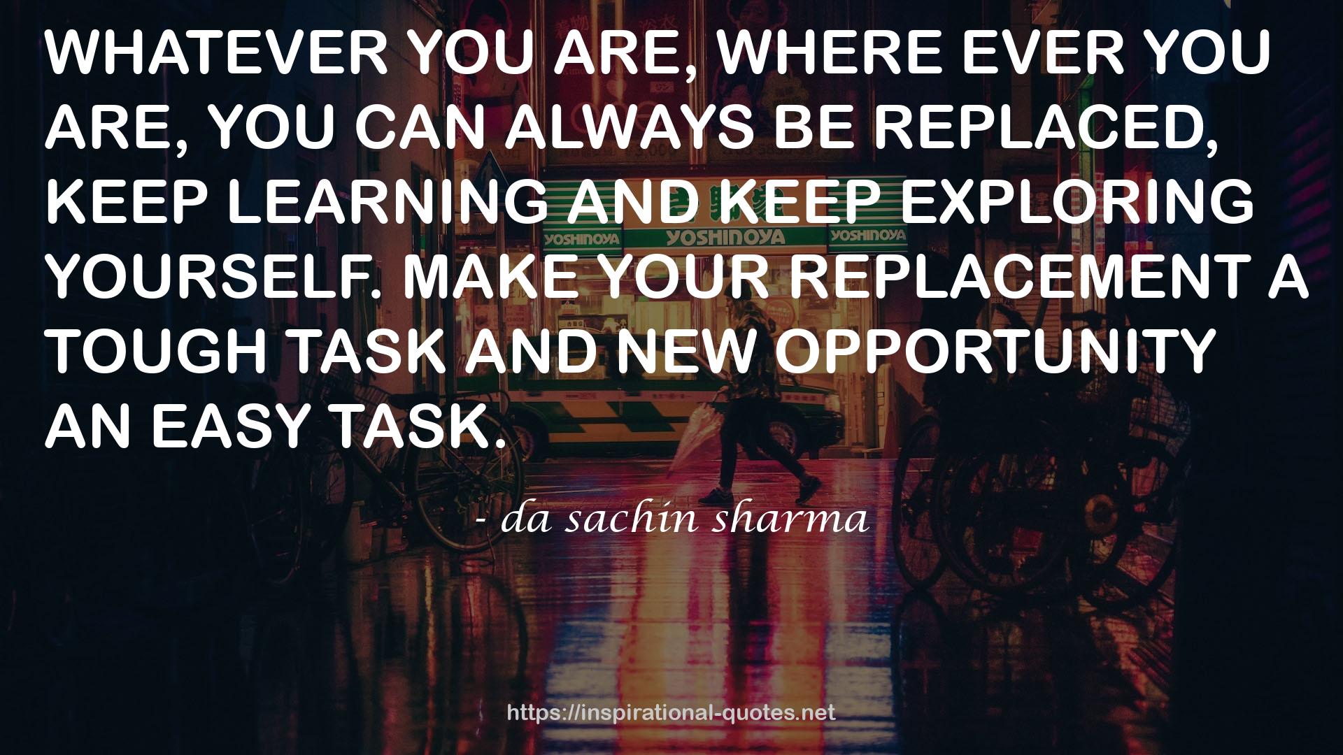 da sachin sharma QUOTES