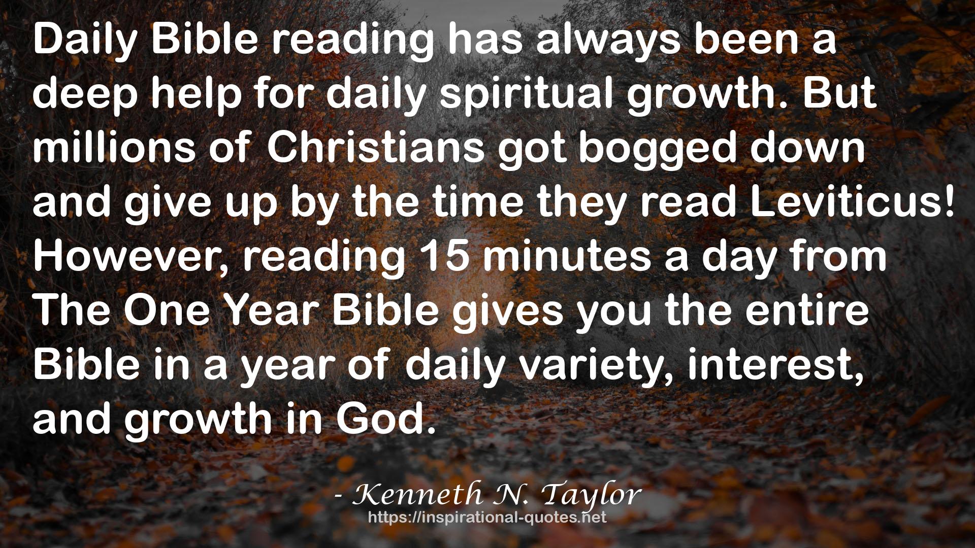 Kenneth N. Taylor QUOTES