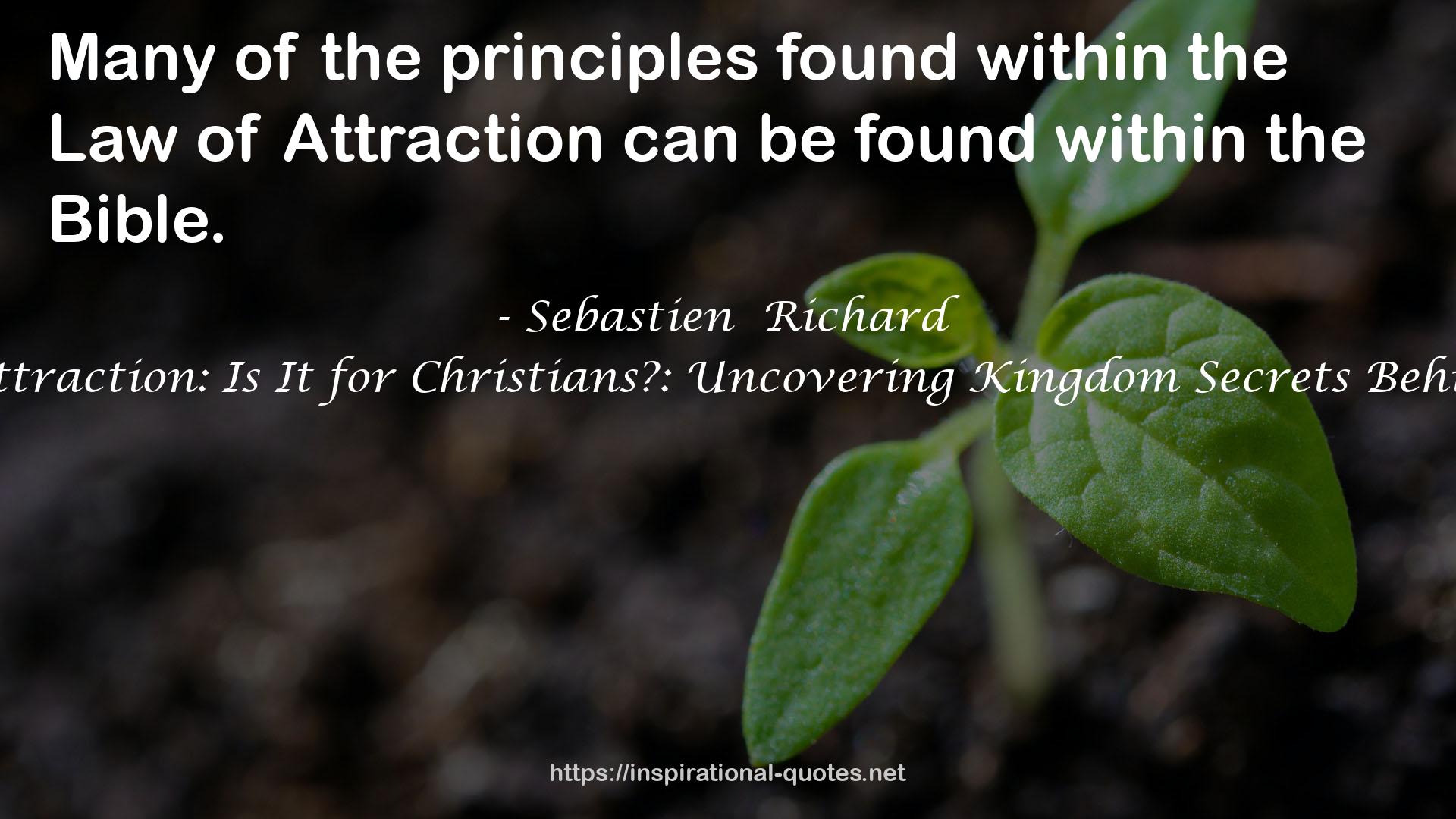 The Law of Attraction: Is It for Christians?: Uncovering Kingdom Secrets Behind The Secret QUOTES