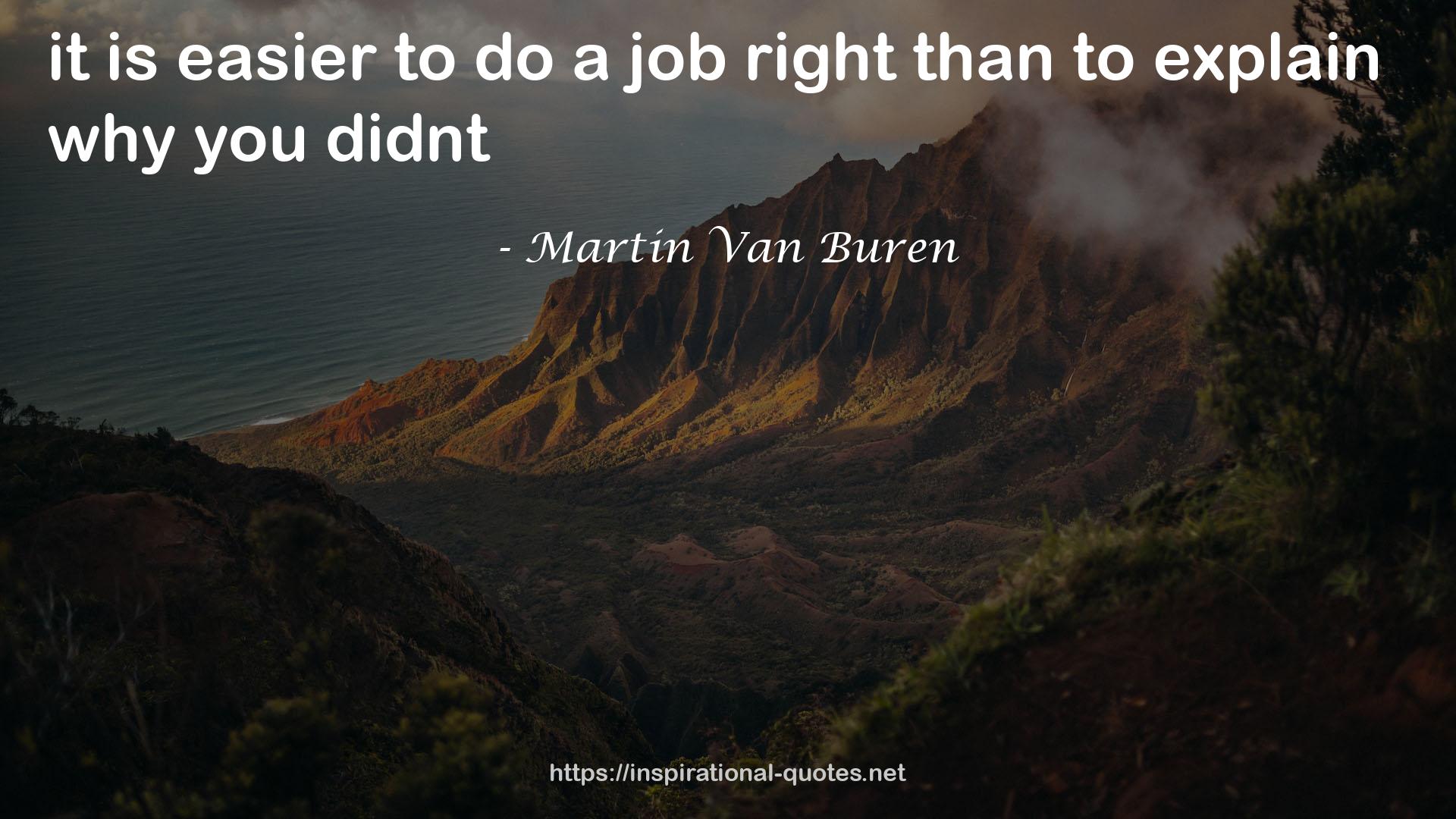 Martin Van Buren QUOTES