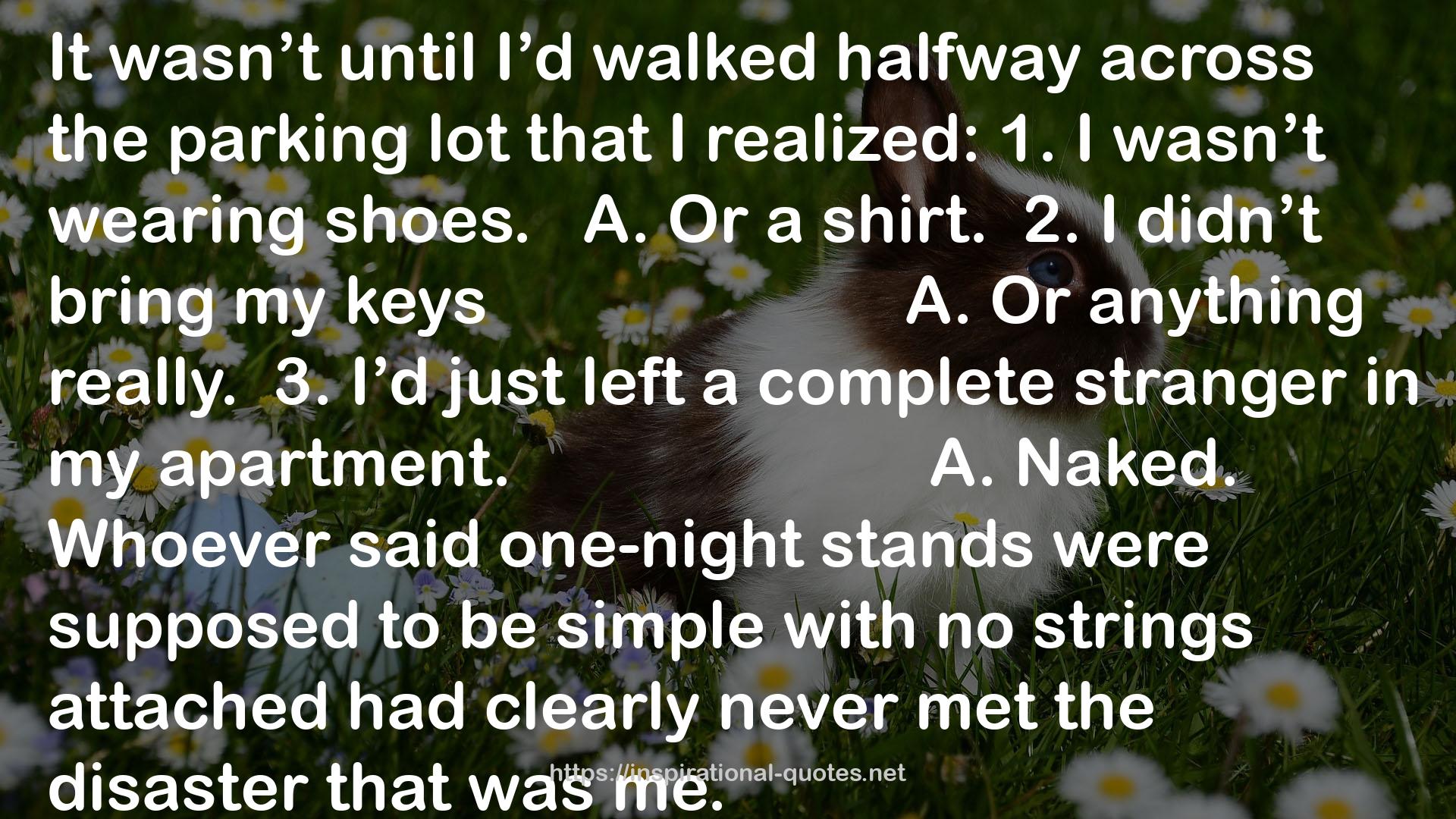 A complete stranger  QUOTES