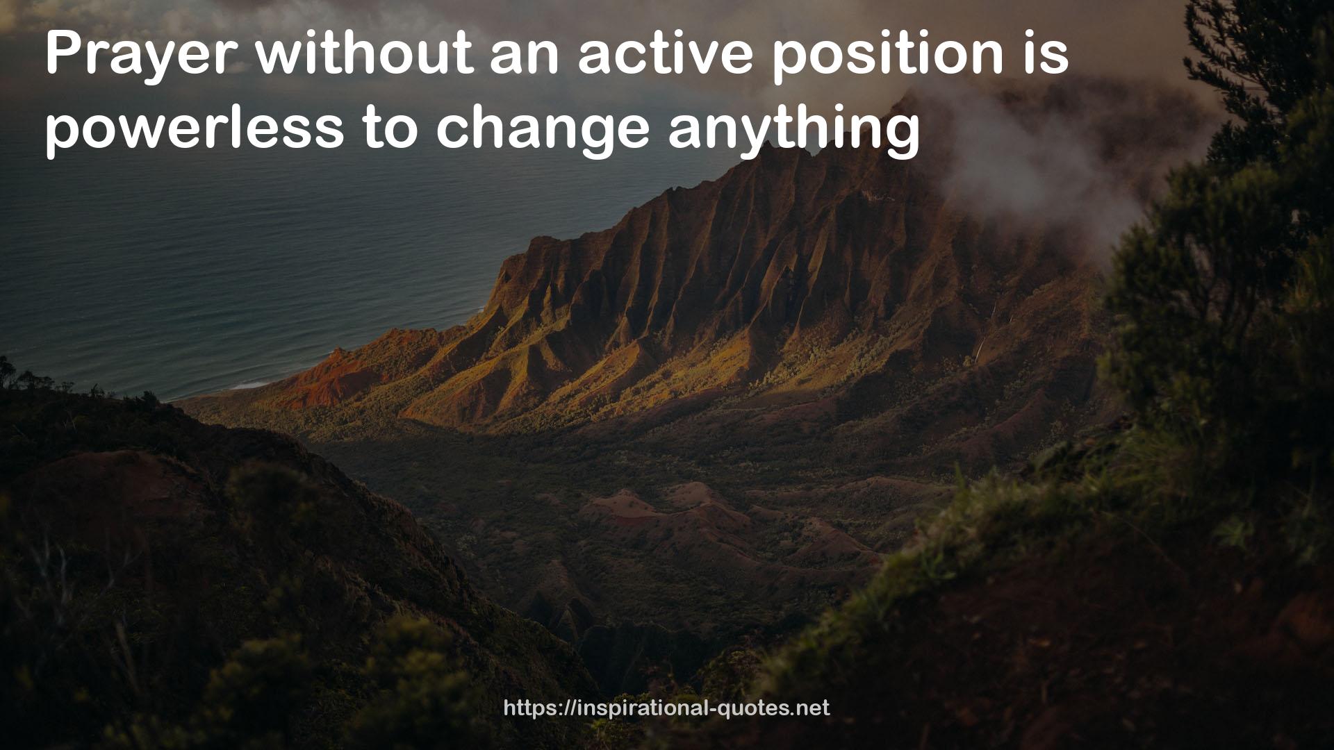 an active position  QUOTES