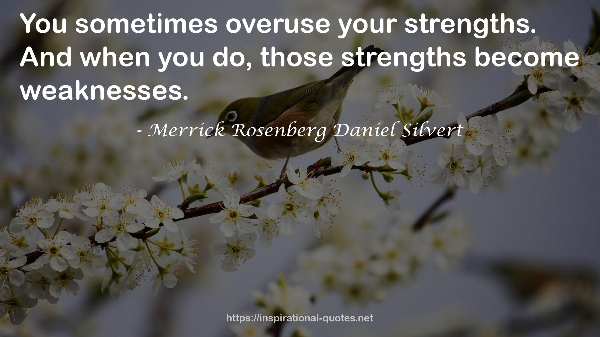 Merrick Rosenberg Daniel Silvert QUOTES