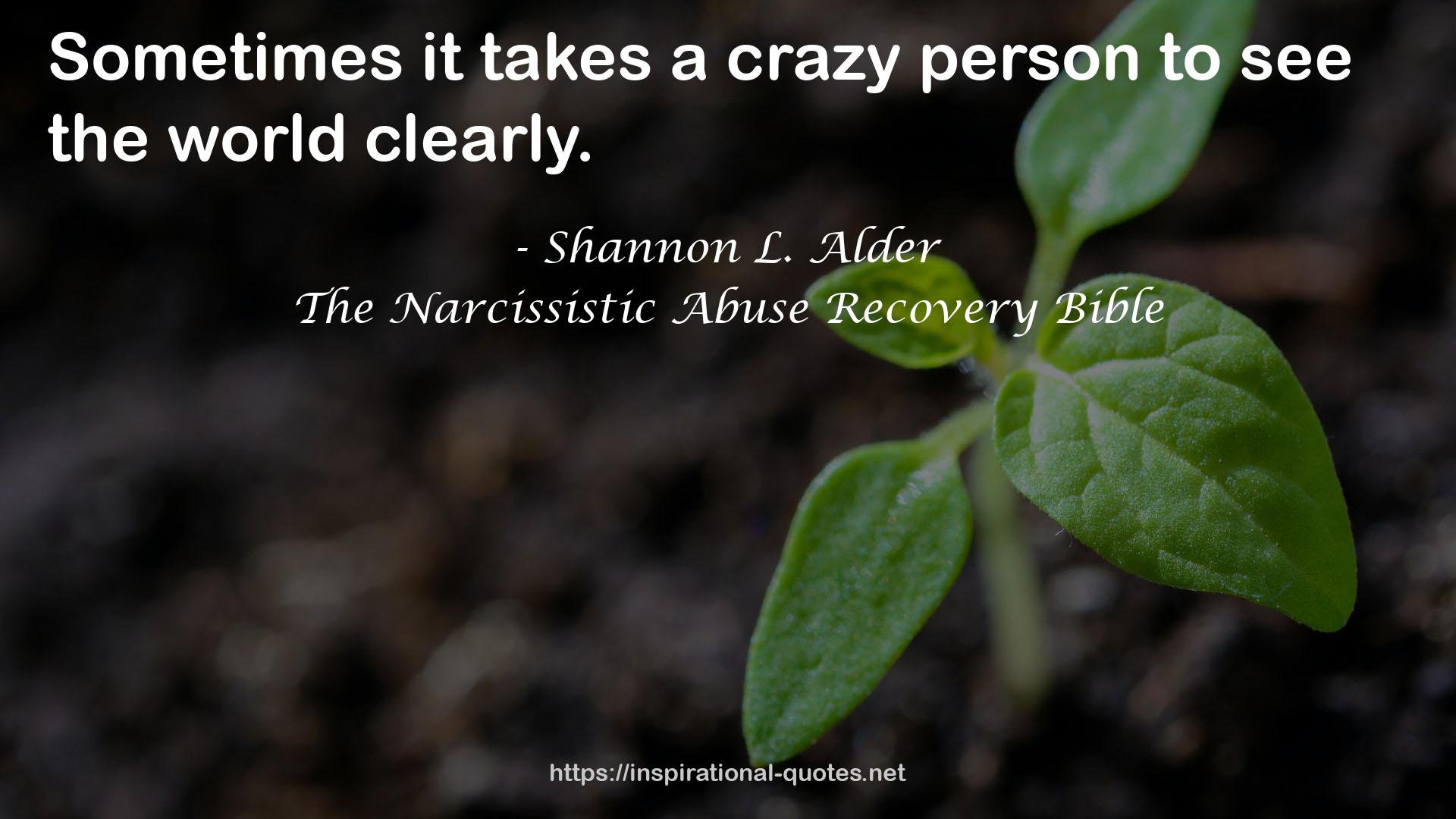 The Narcissistic Abuse Recovery Bible QUOTES