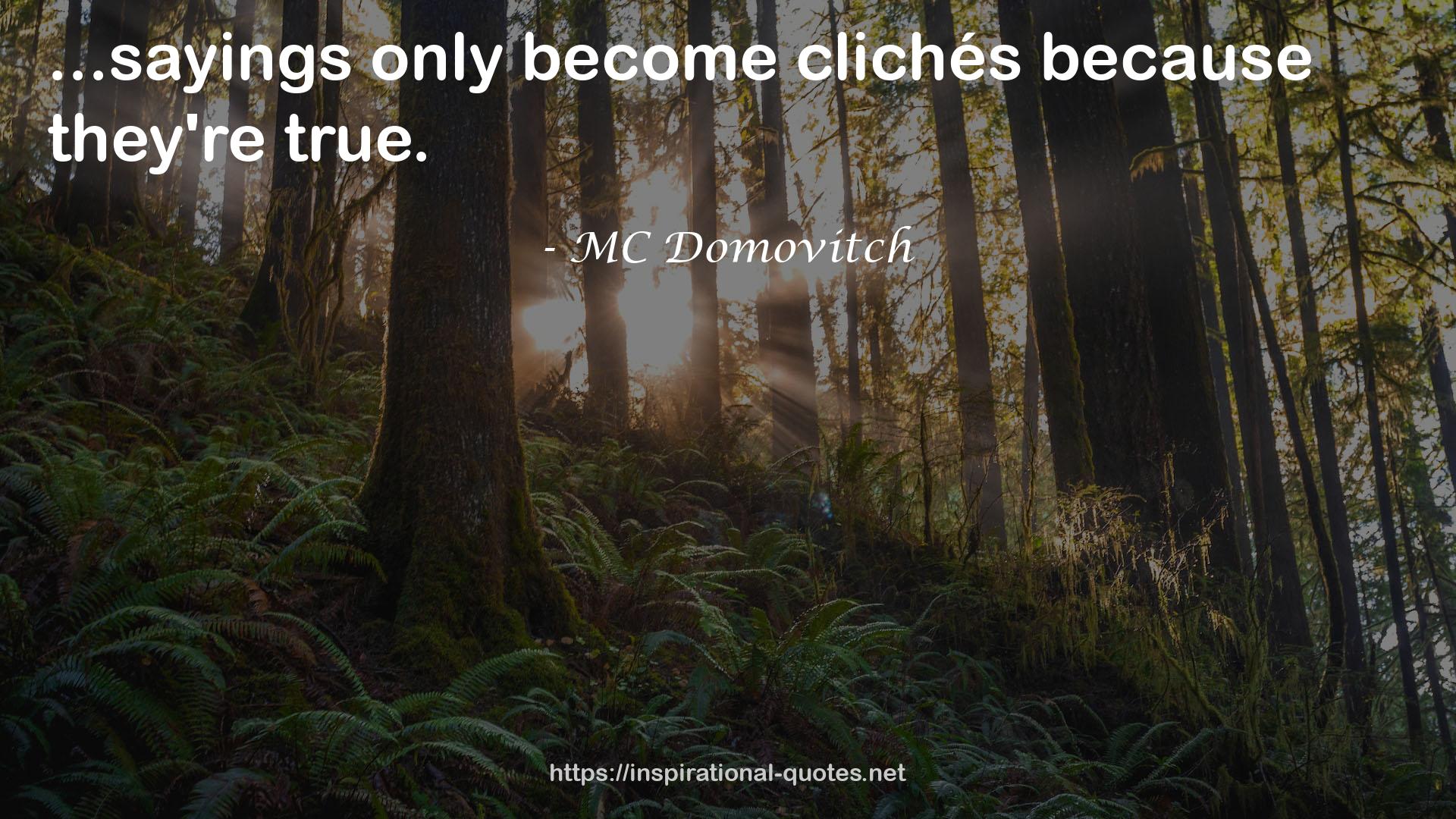 MC Domovitch QUOTES