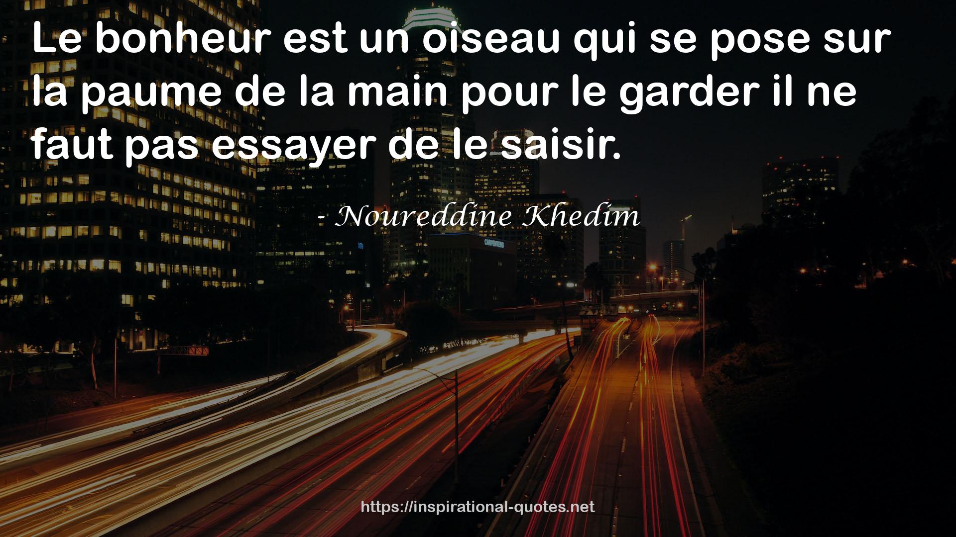 Noureddine Khedim QUOTES