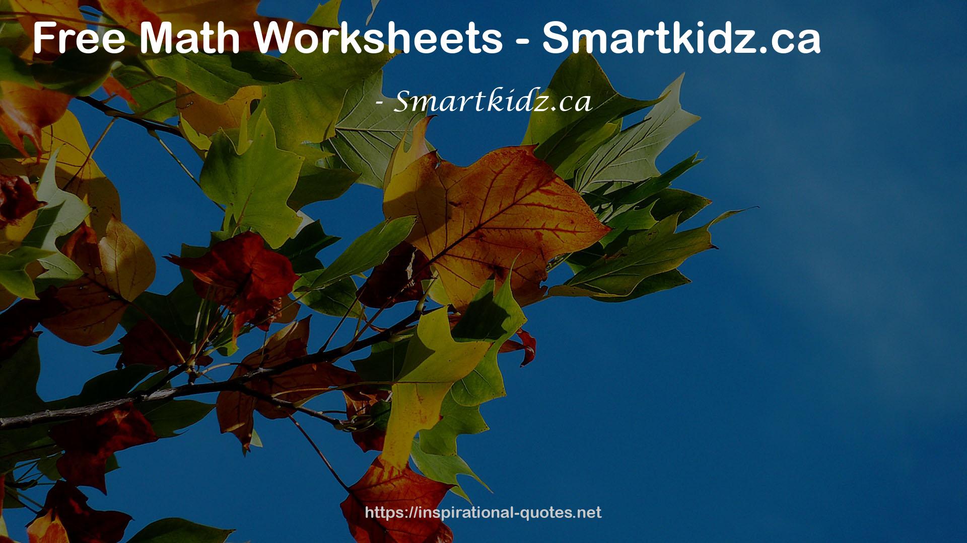 Smartkidz.ca QUOTES