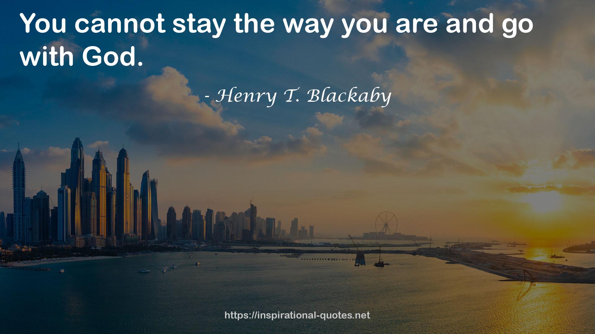 Henry T. Blackaby QUOTES
