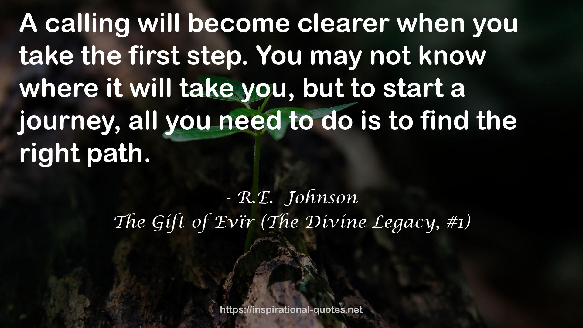 R.E.  Johnson QUOTES