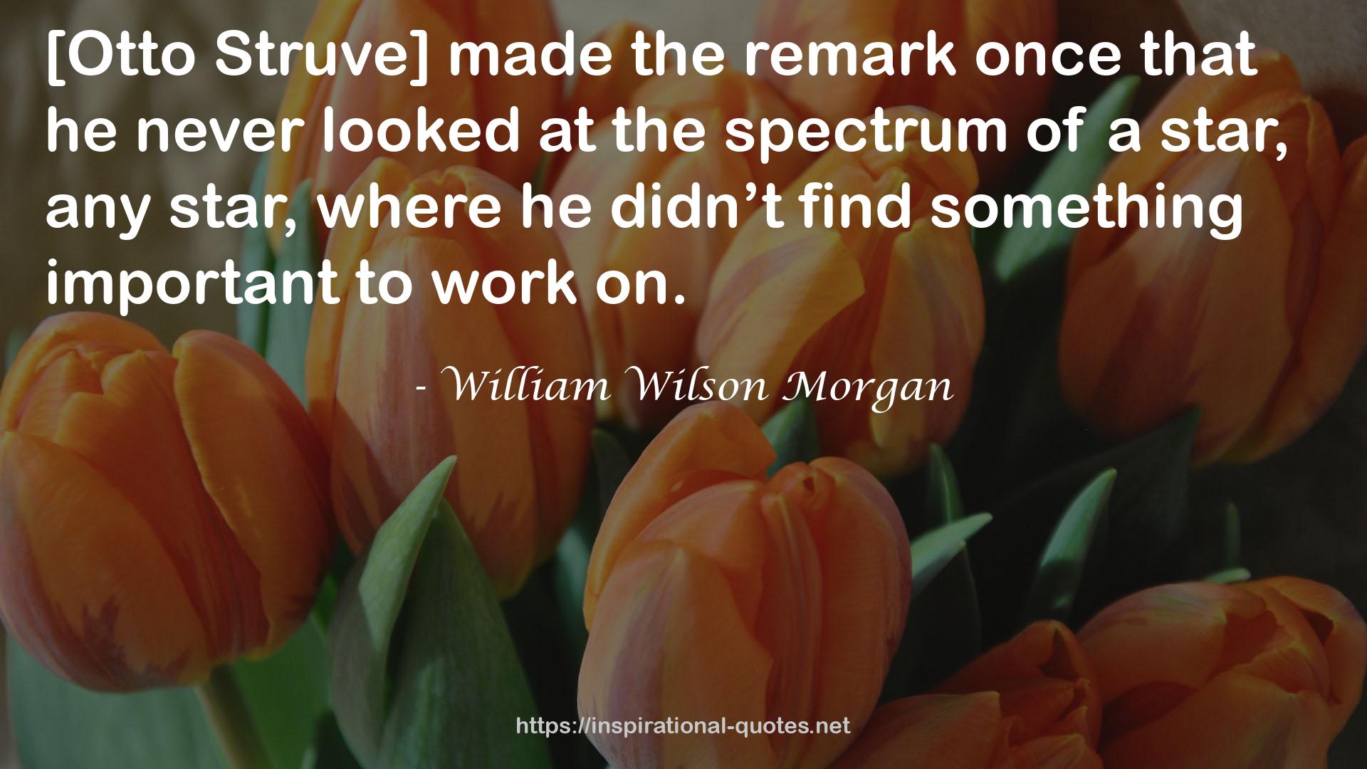 William Wilson Morgan QUOTES