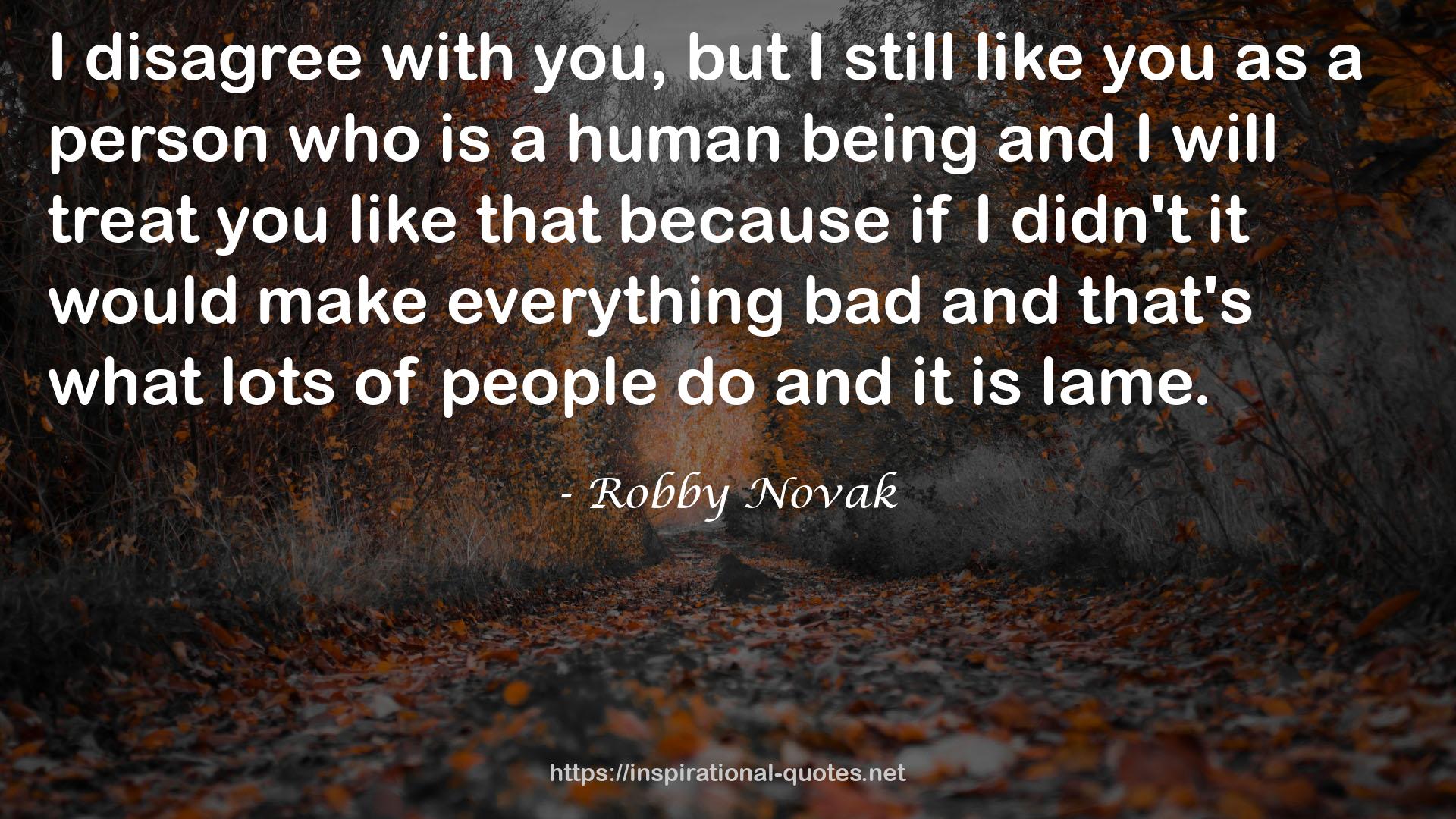 Robby Novak QUOTES