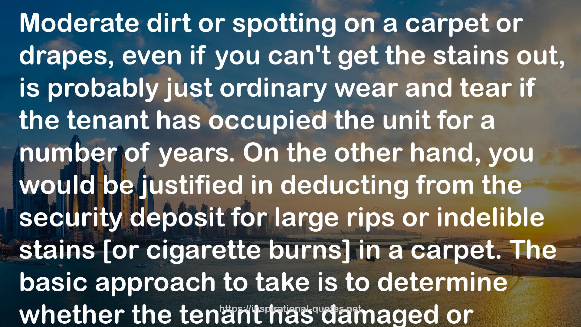 The California Landlord's Lawbook: Rights & Responsibilities QUOTES