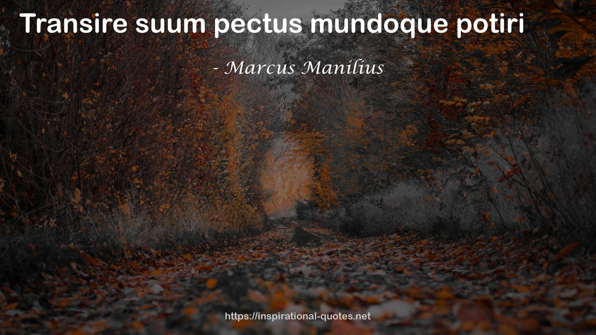 Marcus Manilius QUOTES