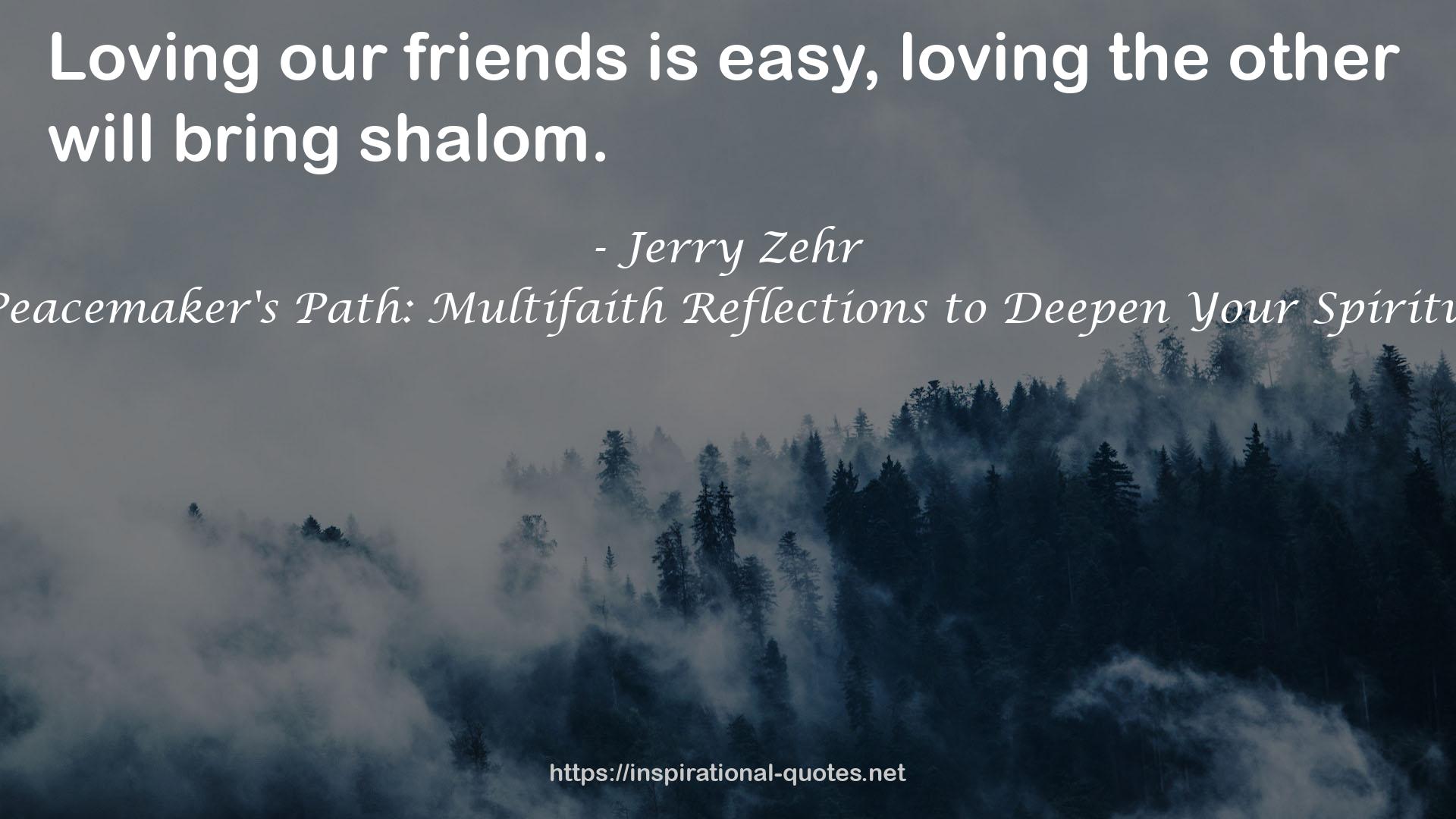 The Peacemaker's Path: Multifaith Reflections to Deepen Your Spirituality QUOTES
