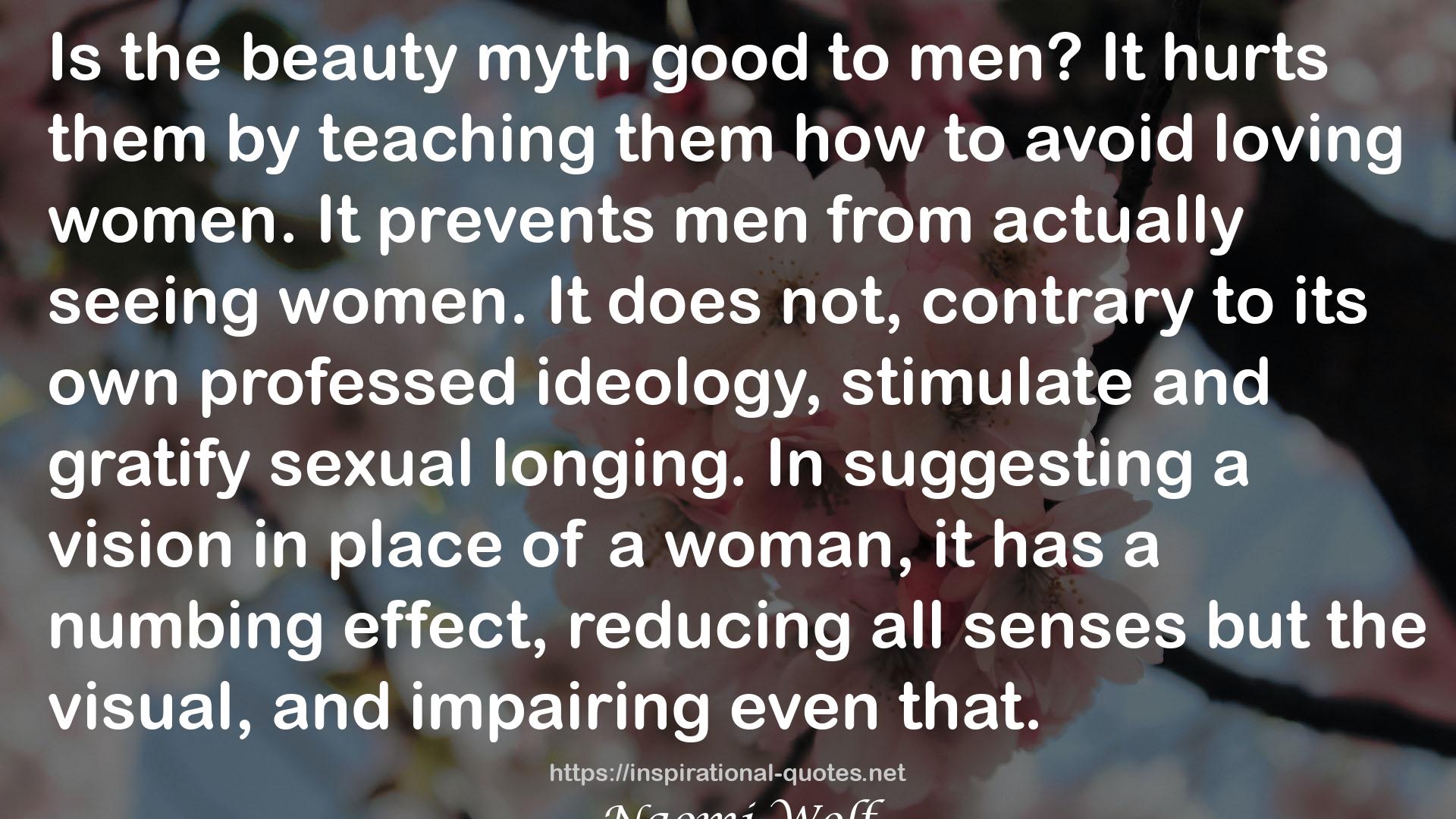 The beauty myth  QUOTES