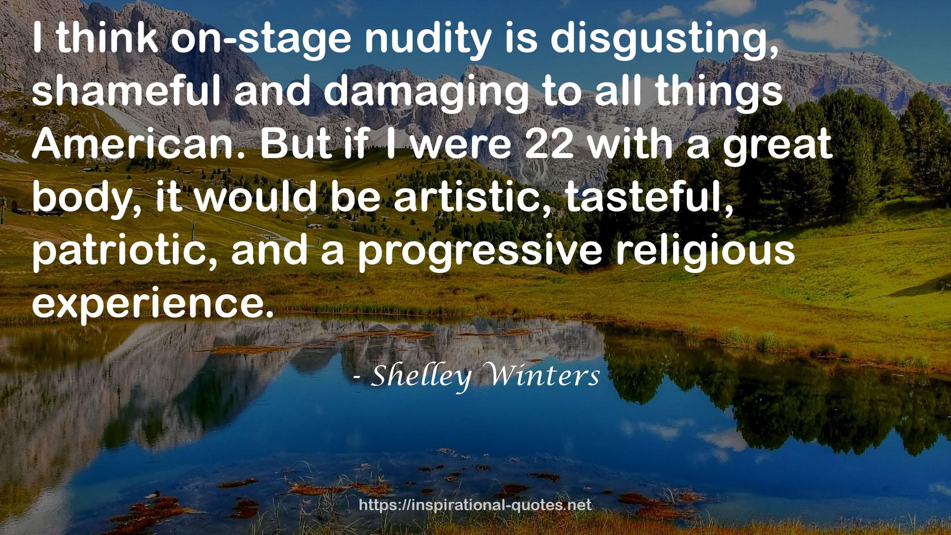 Shelley Winters QUOTES
