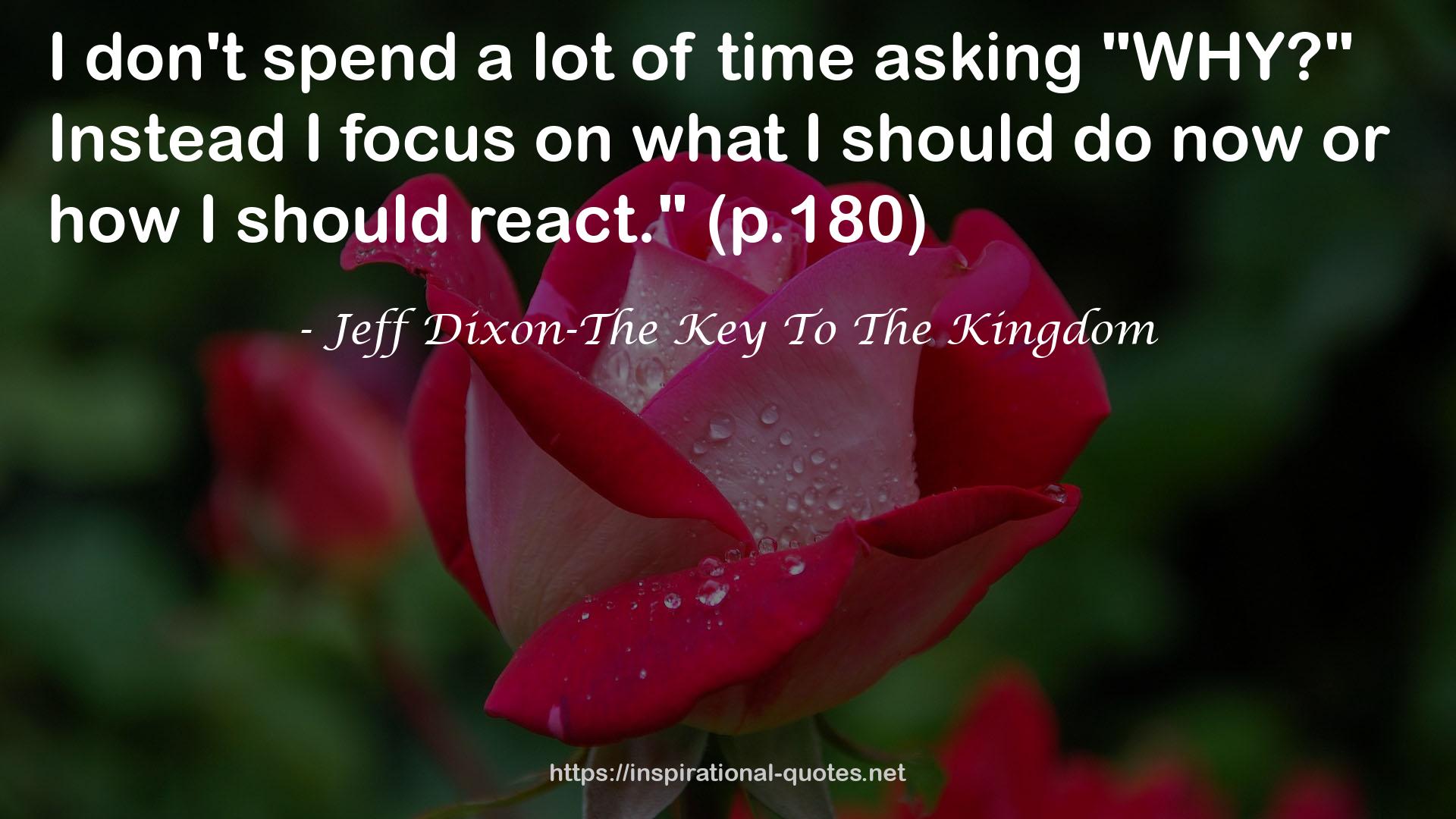 Jeff Dixon-The Key To The Kingdom QUOTES