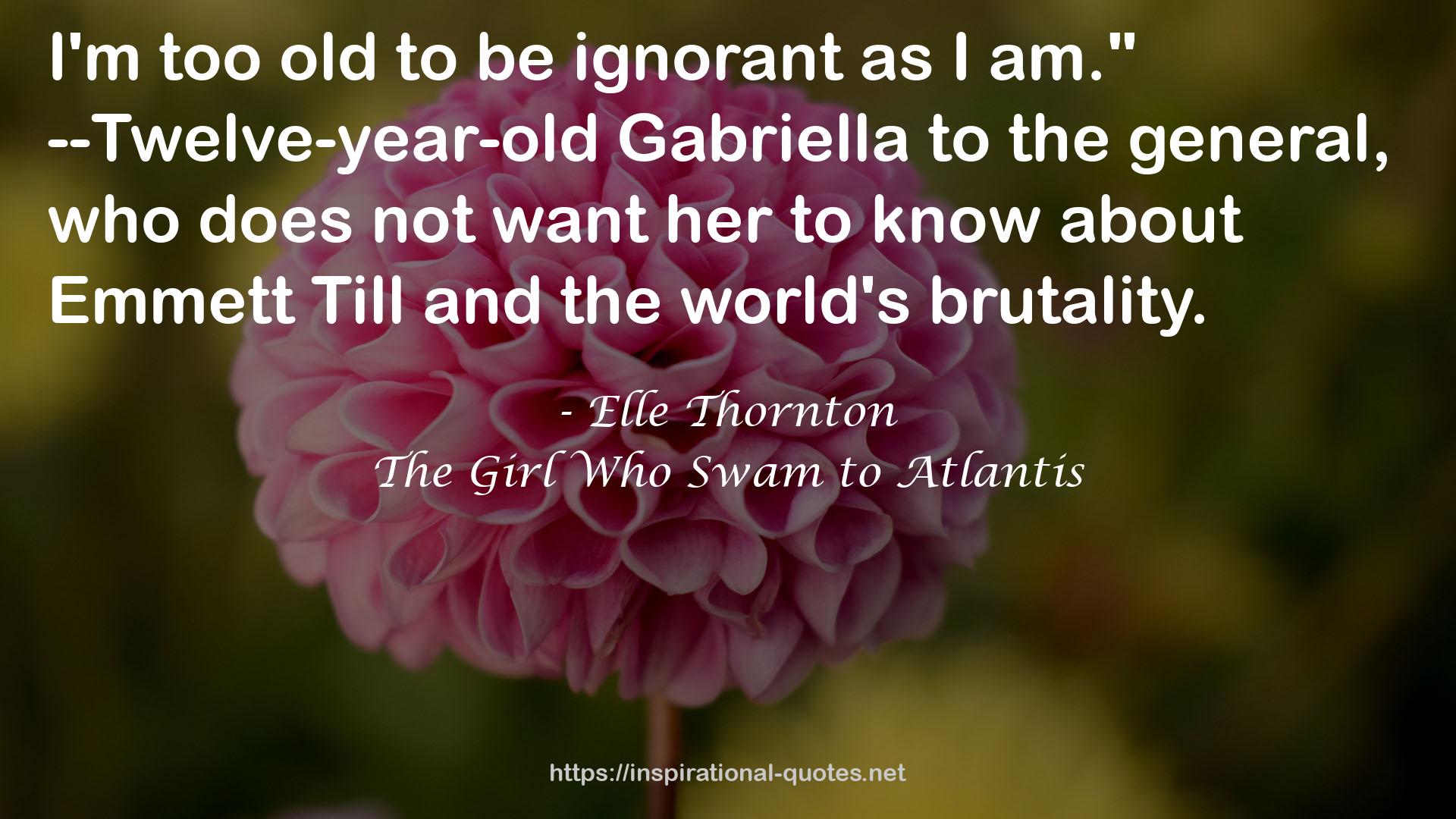 The Girl Who Swam to Atlantis QUOTES