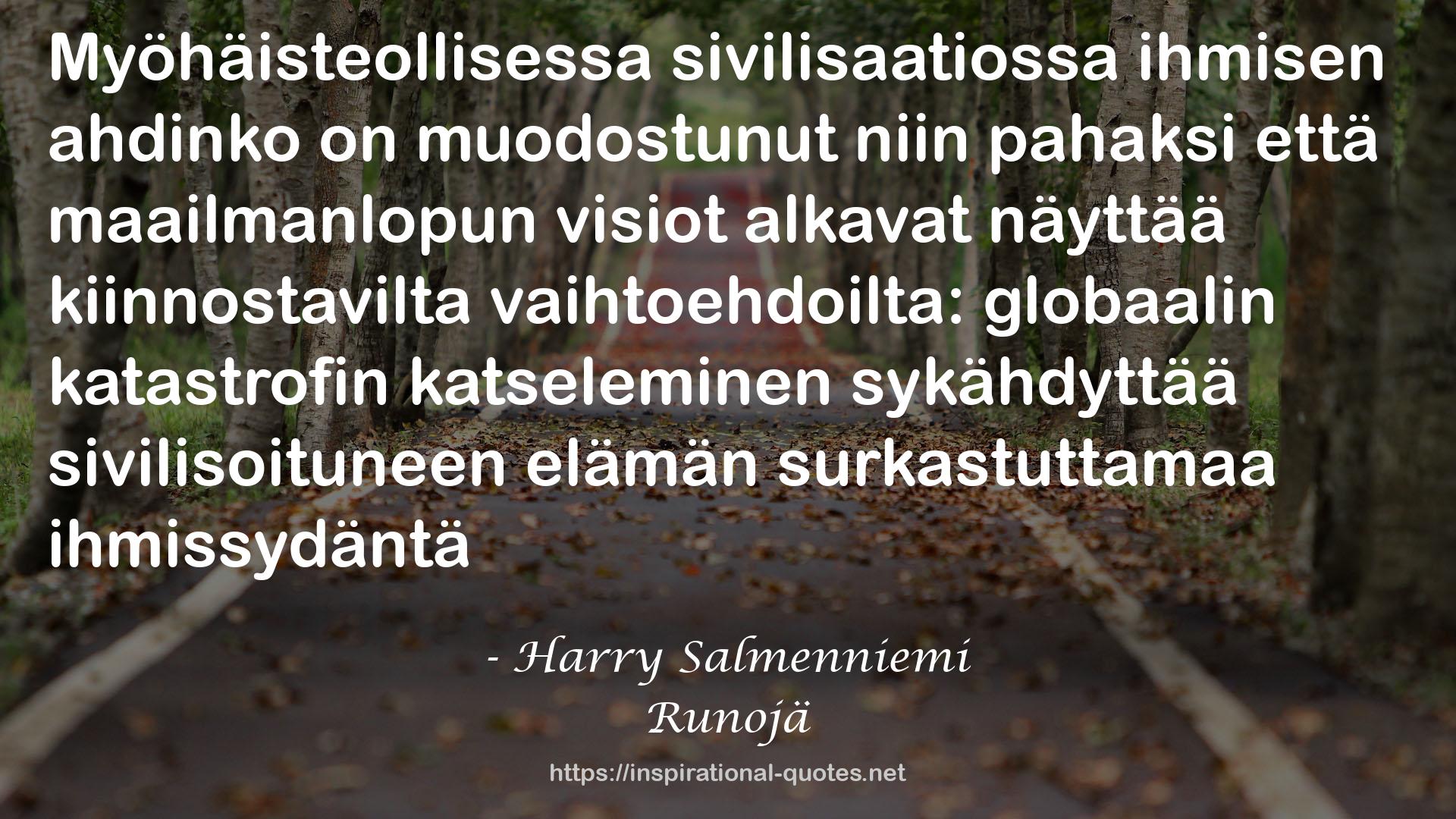 Harry Salmenniemi QUOTES