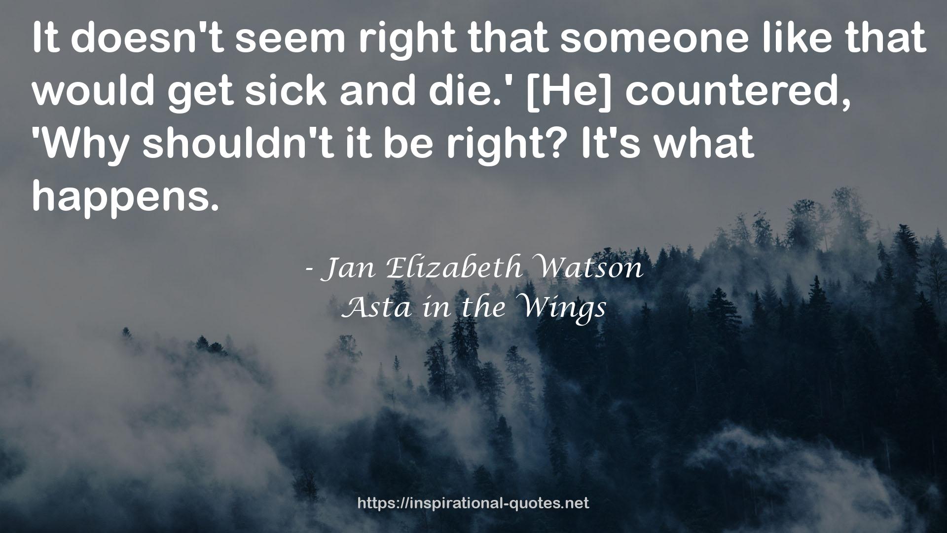 Jan Elizabeth Watson QUOTES