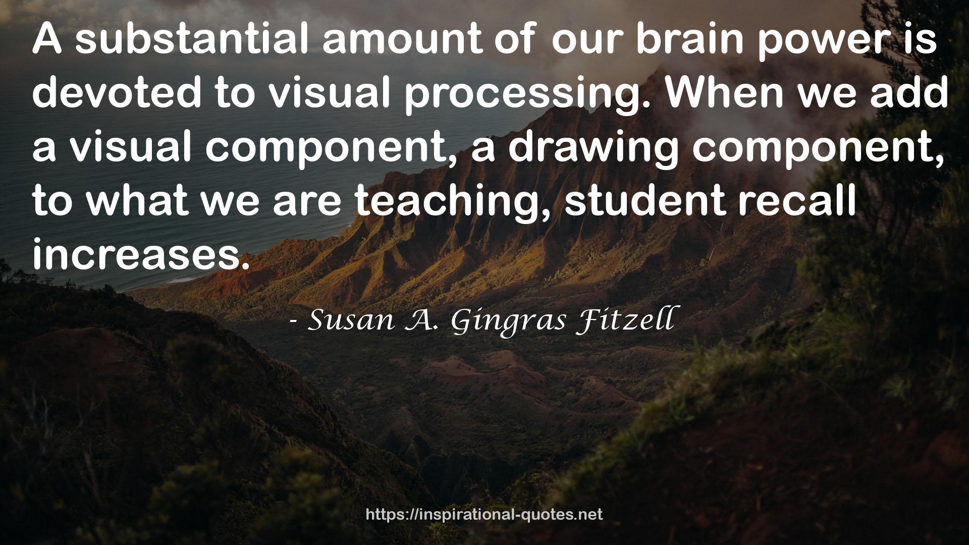 Susan A. Gingras Fitzell QUOTES