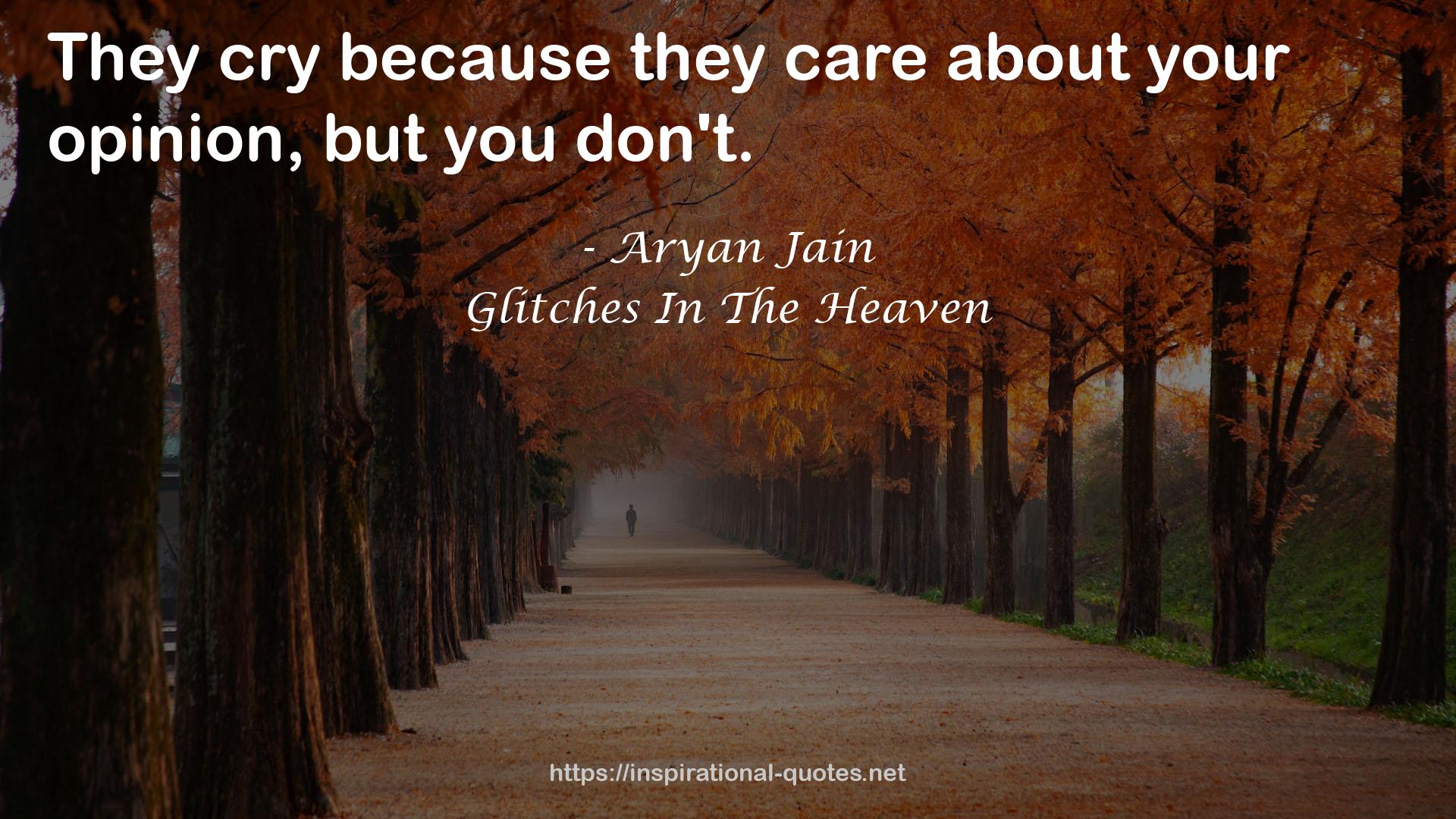 Glitches In The Heaven QUOTES