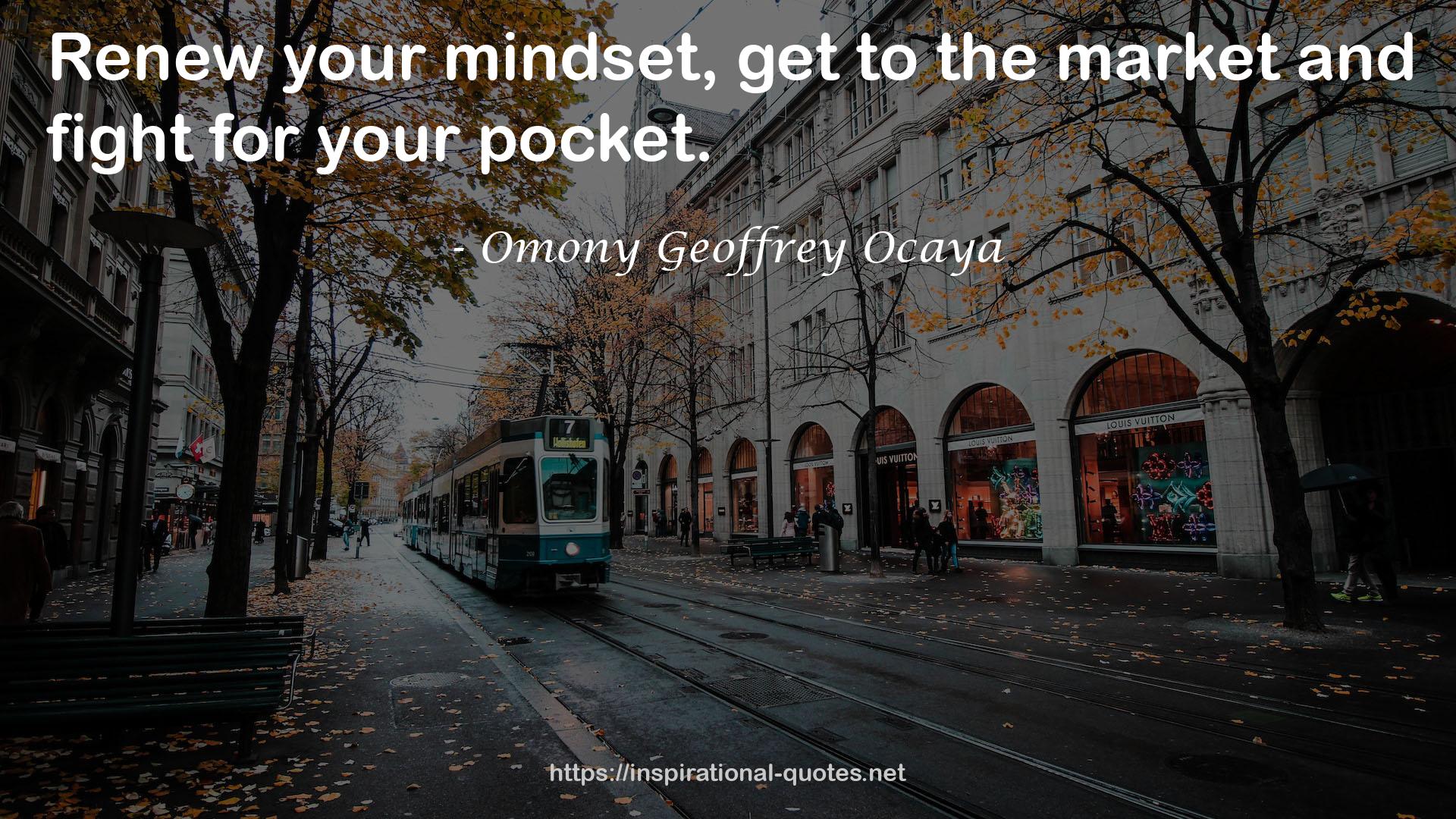 Omony Geoffrey Ocaya QUOTES