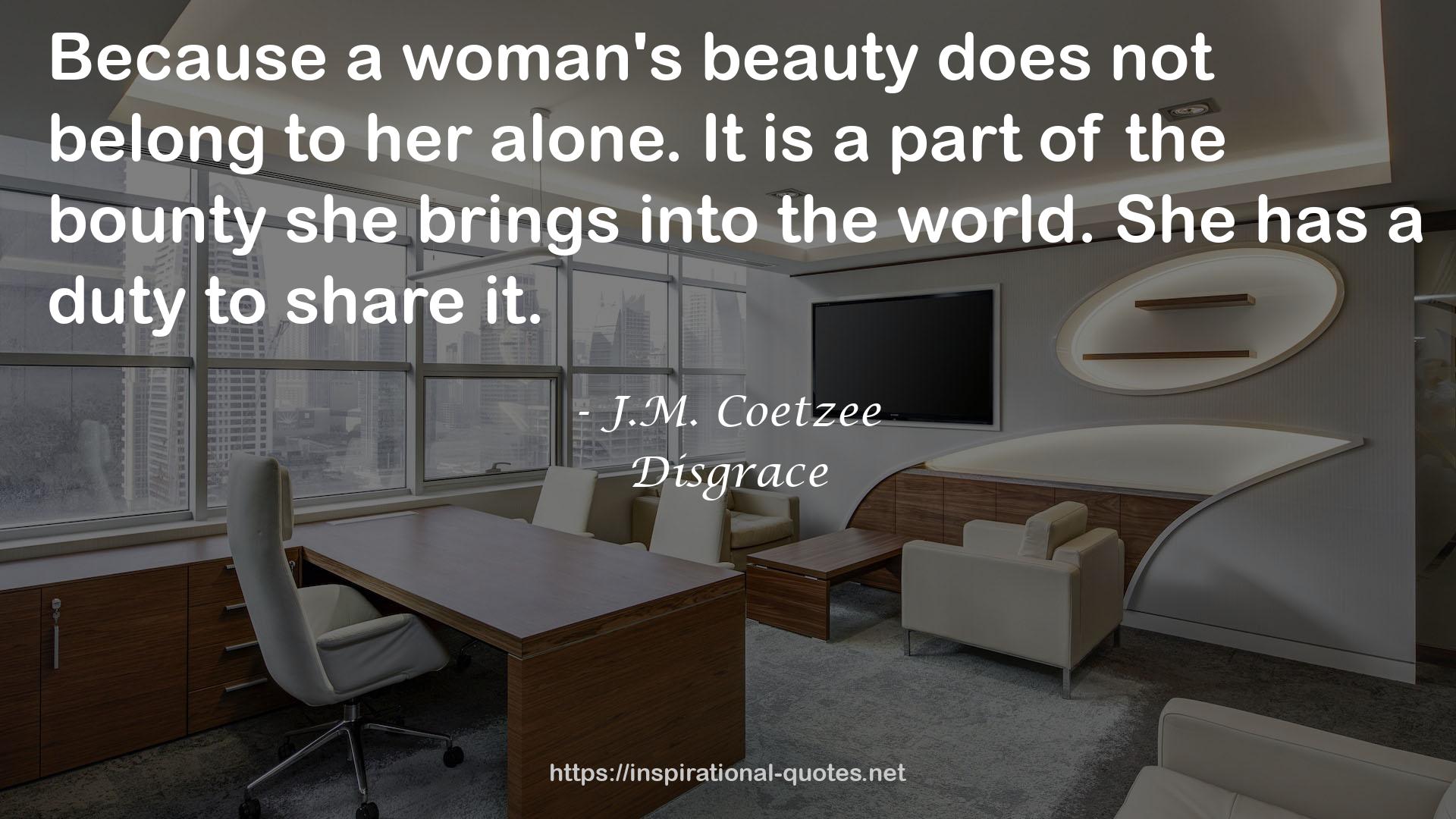 a woman's beauty  QUOTES