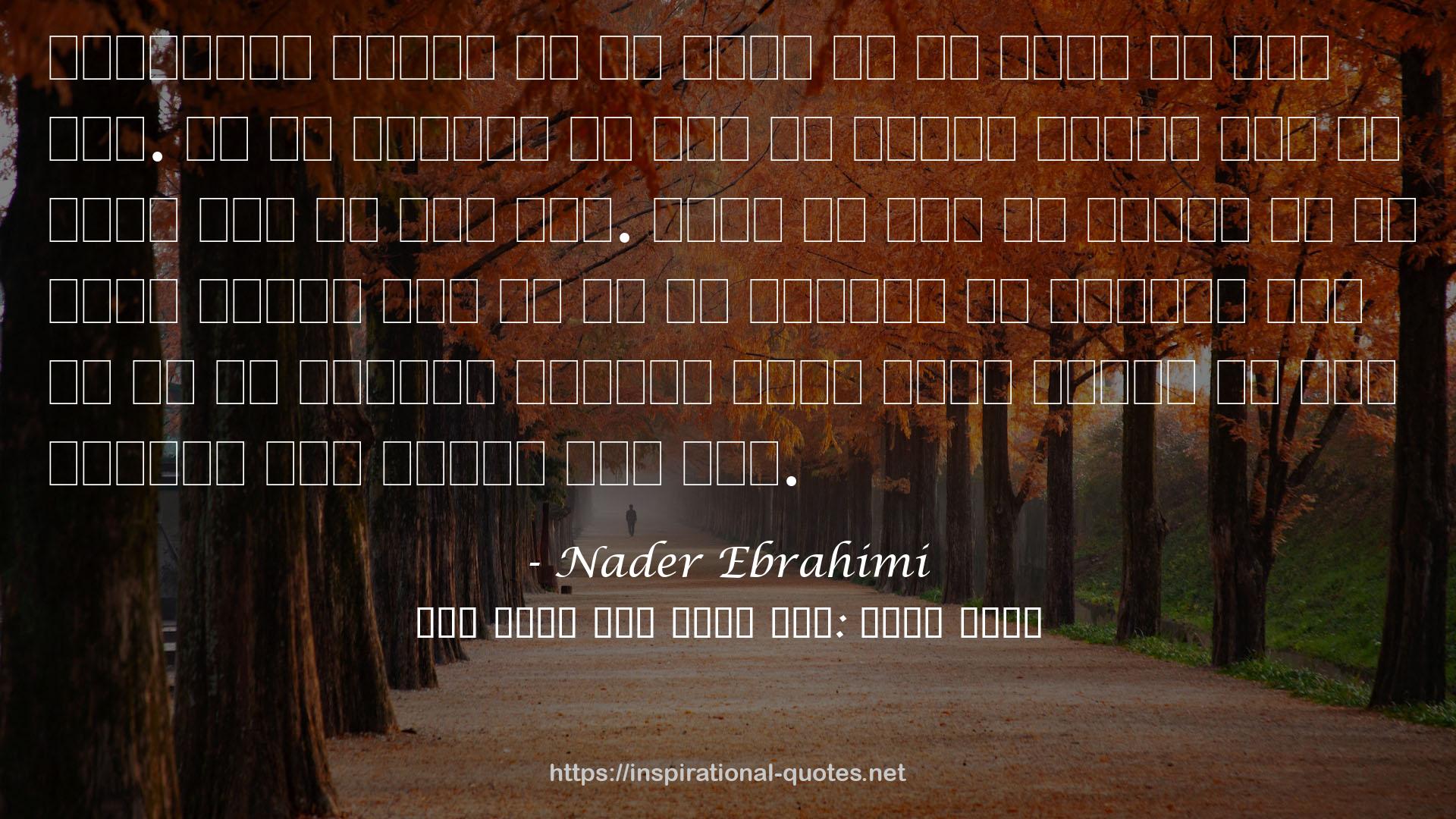 Nader Ebrahimi QUOTES