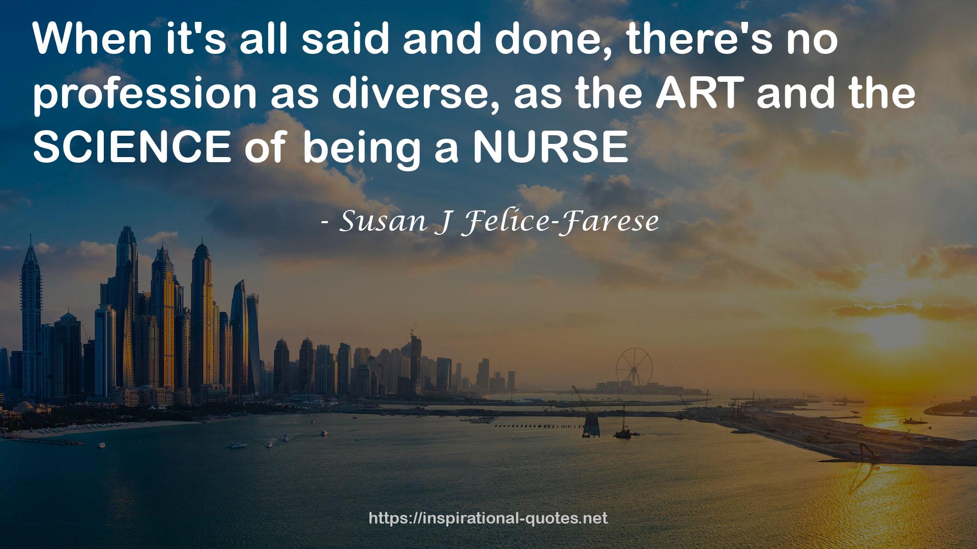 Susan J Felice-Farese QUOTES