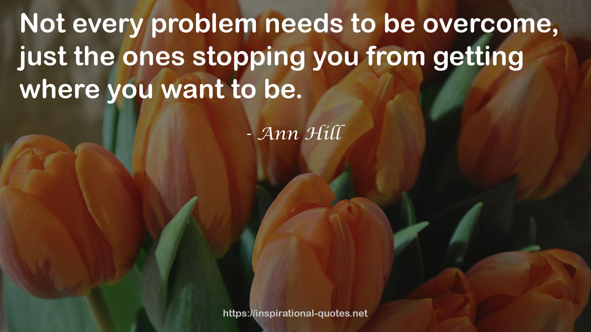 Ann Hill QUOTES