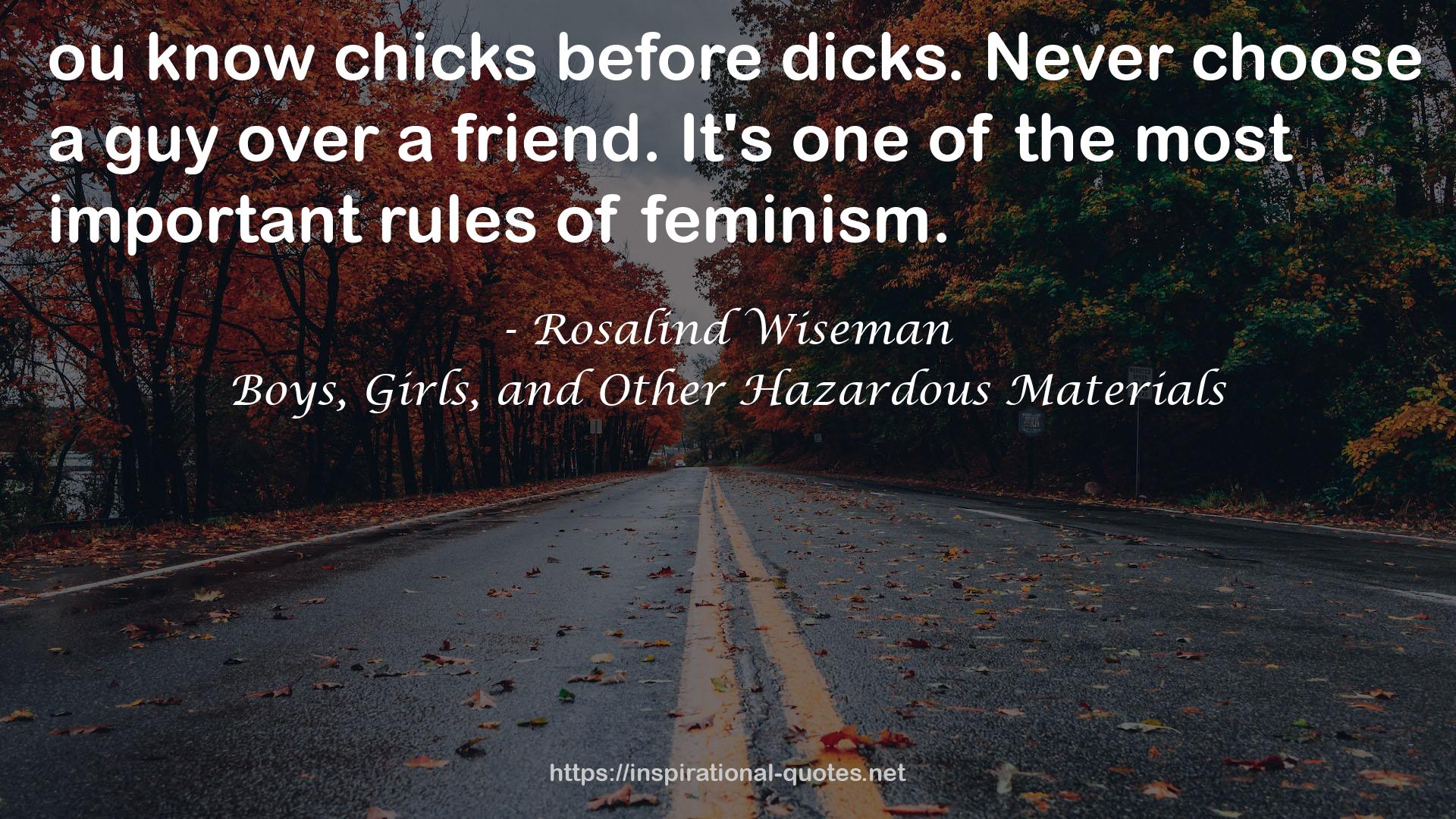 Boys, Girls, and Other Hazardous Materials QUOTES