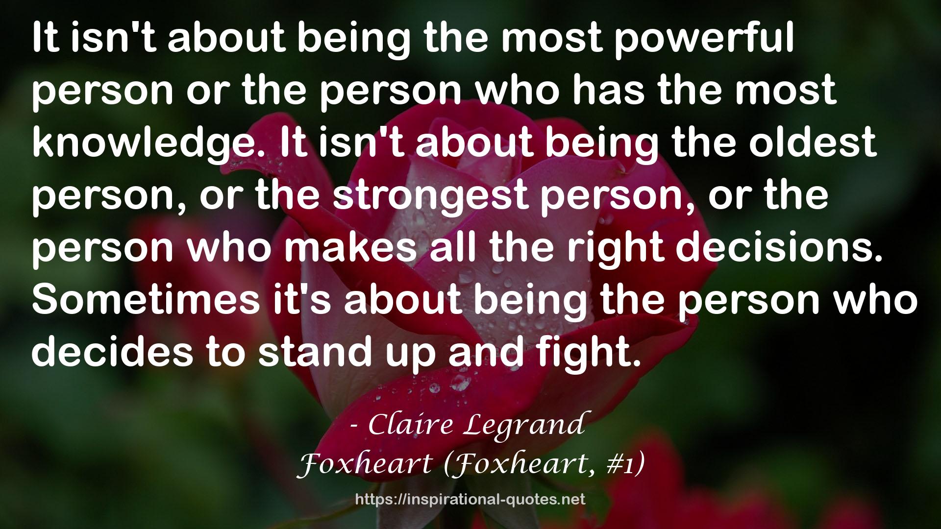 Foxheart (Foxheart, #1) QUOTES