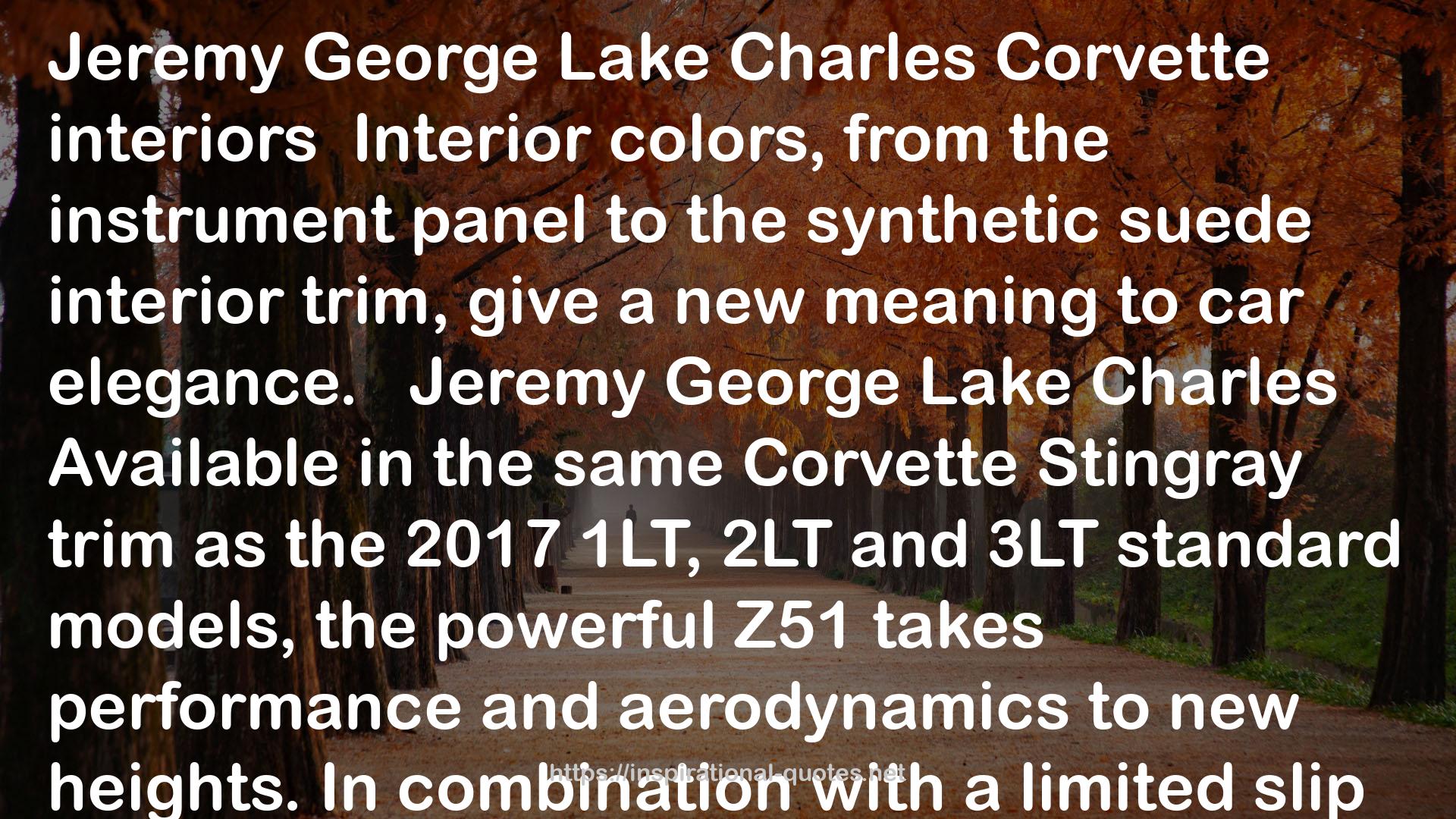 Jeremy George Lake Charles QUOTES