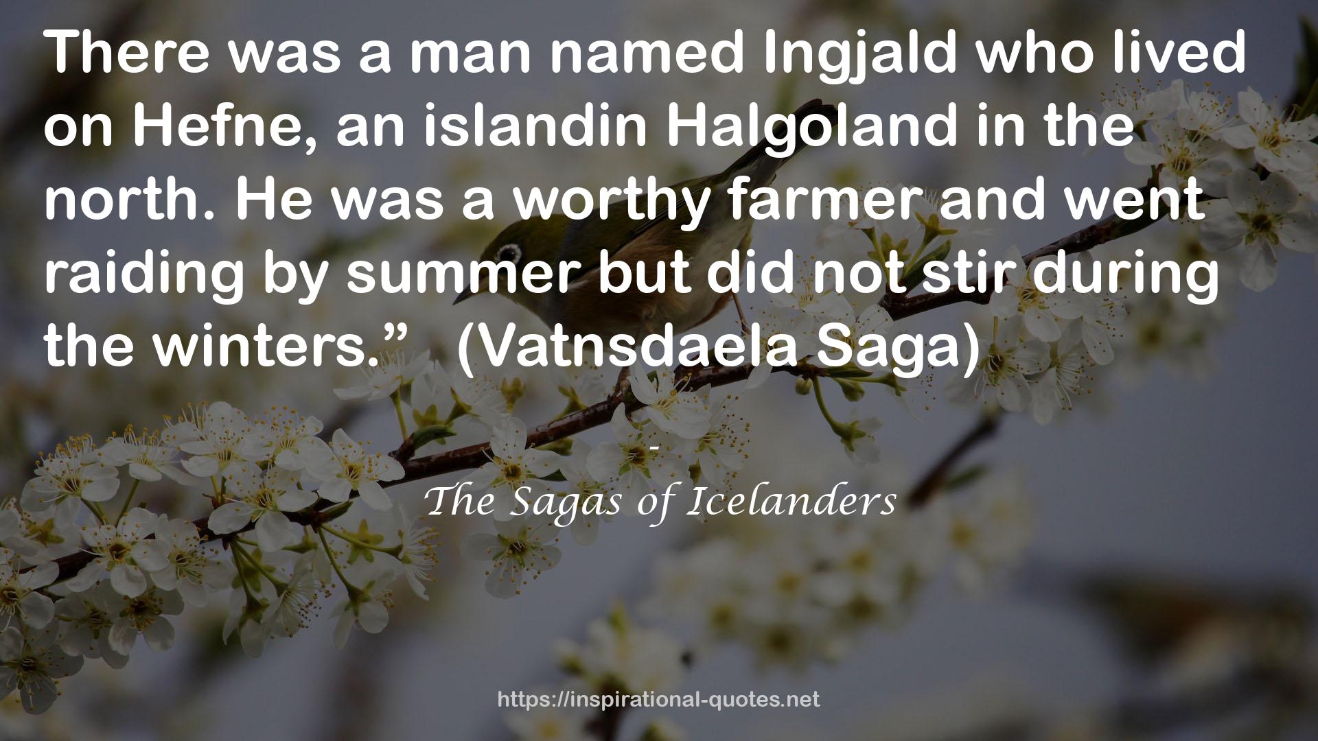 The Sagas of Icelanders QUOTES
