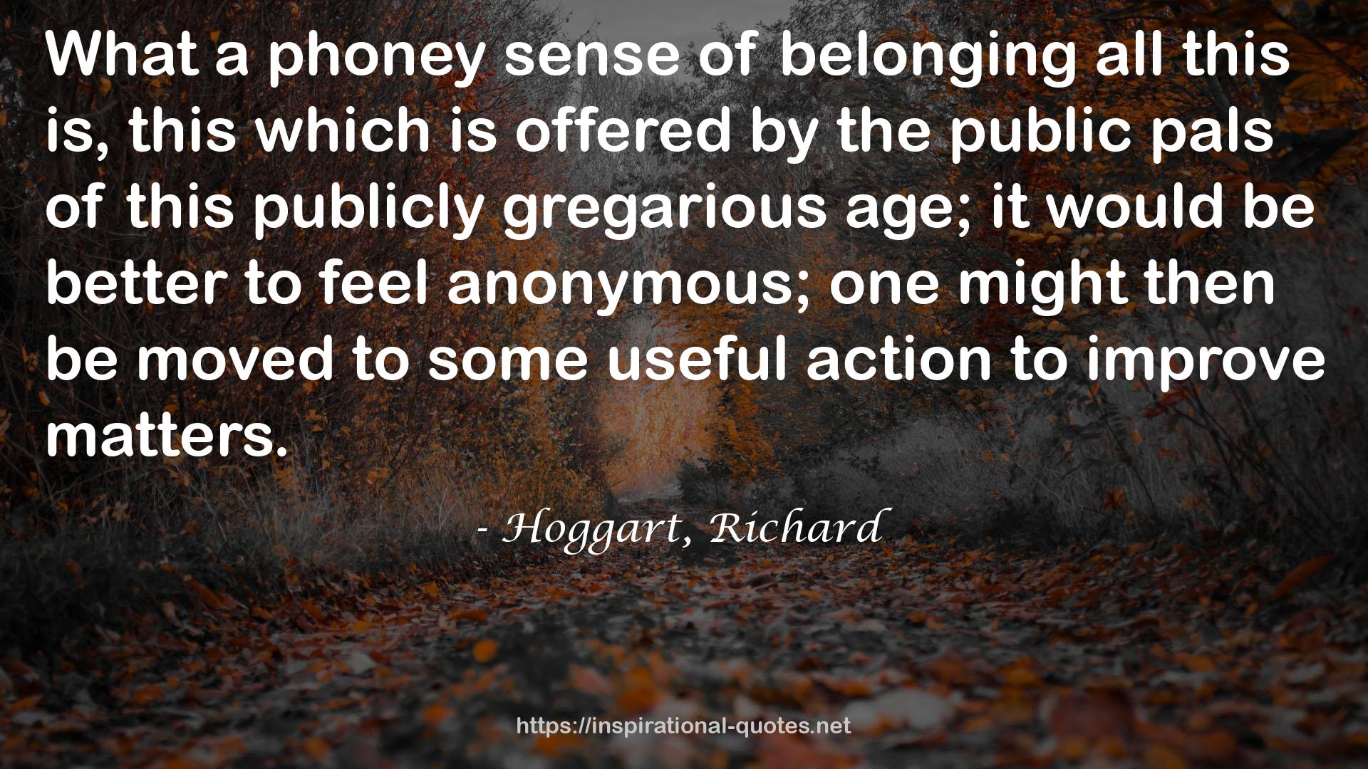 Hoggart, Richard QUOTES