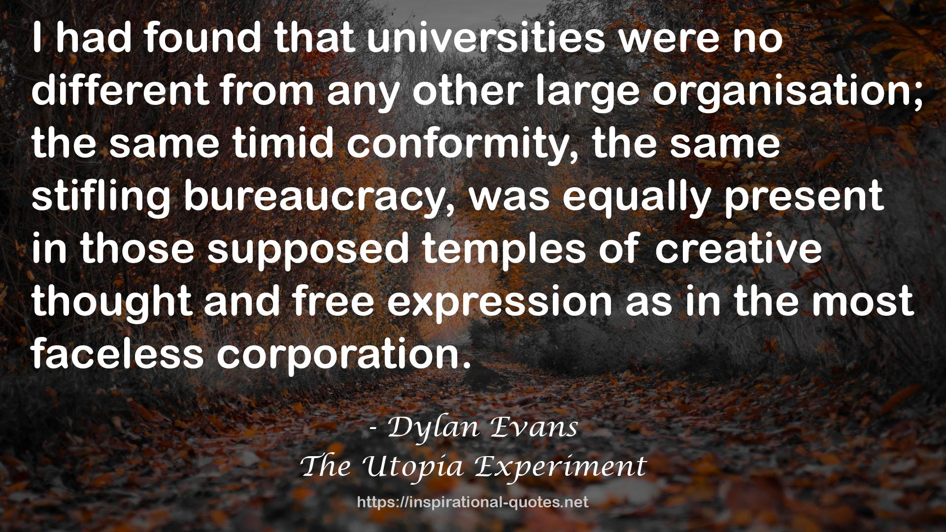 The Utopia Experiment QUOTES