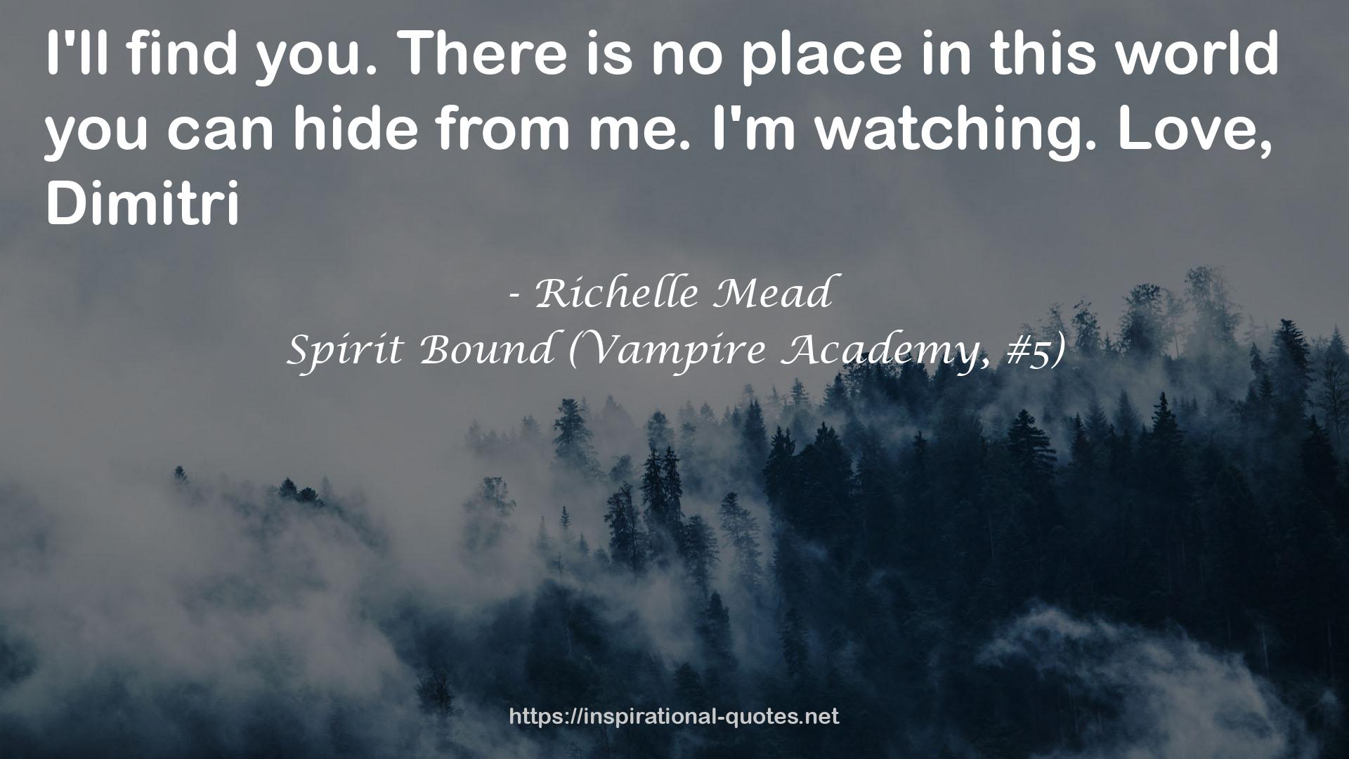 Spirit Bound (Vampire Academy, #5) QUOTES