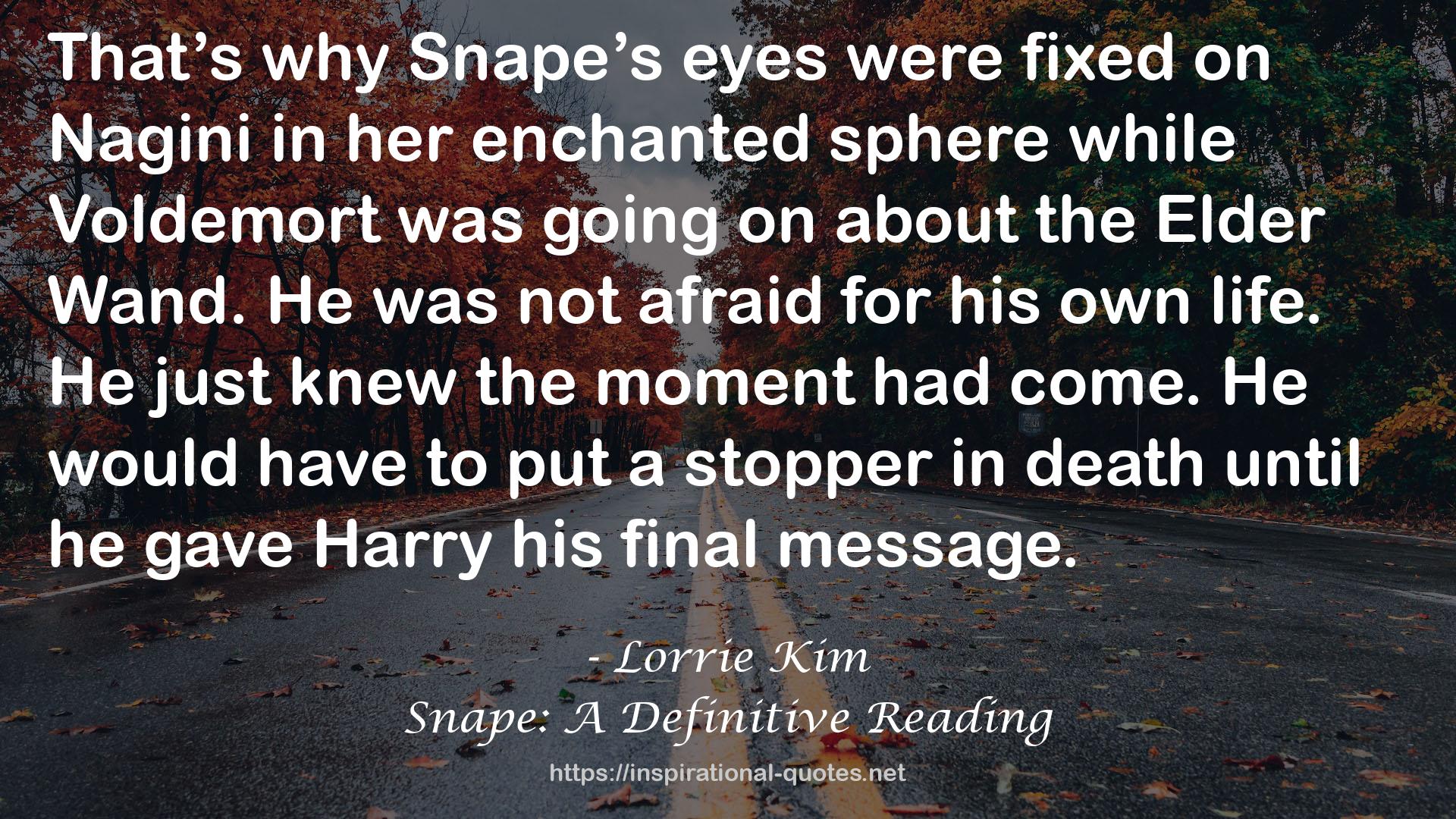 Snape: A Definitive Reading QUOTES