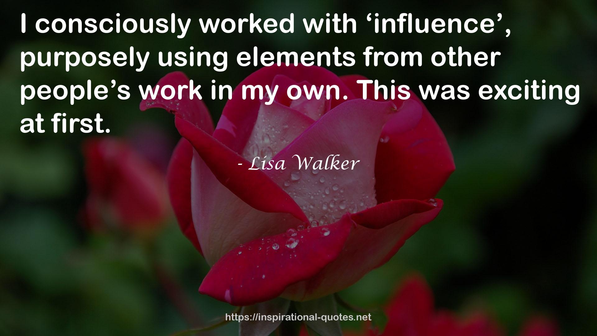 Lisa Walker QUOTES