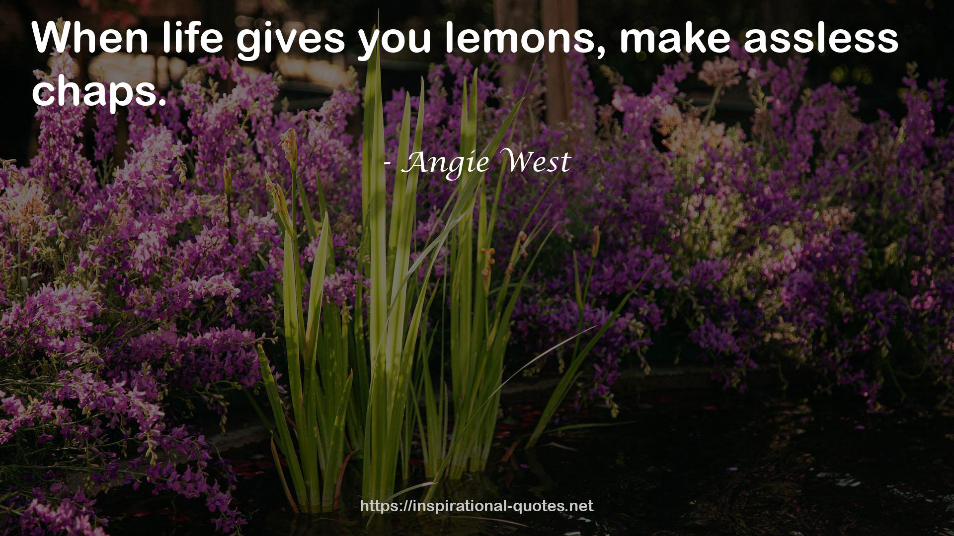 Angie West QUOTES