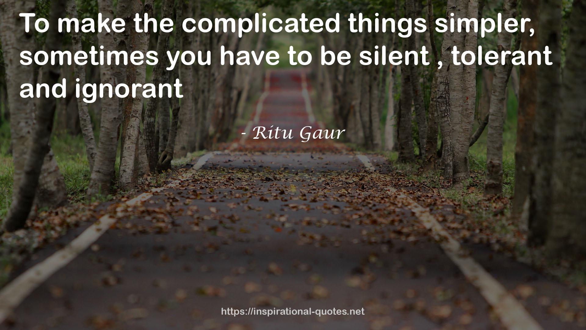 Ritu Gaur QUOTES