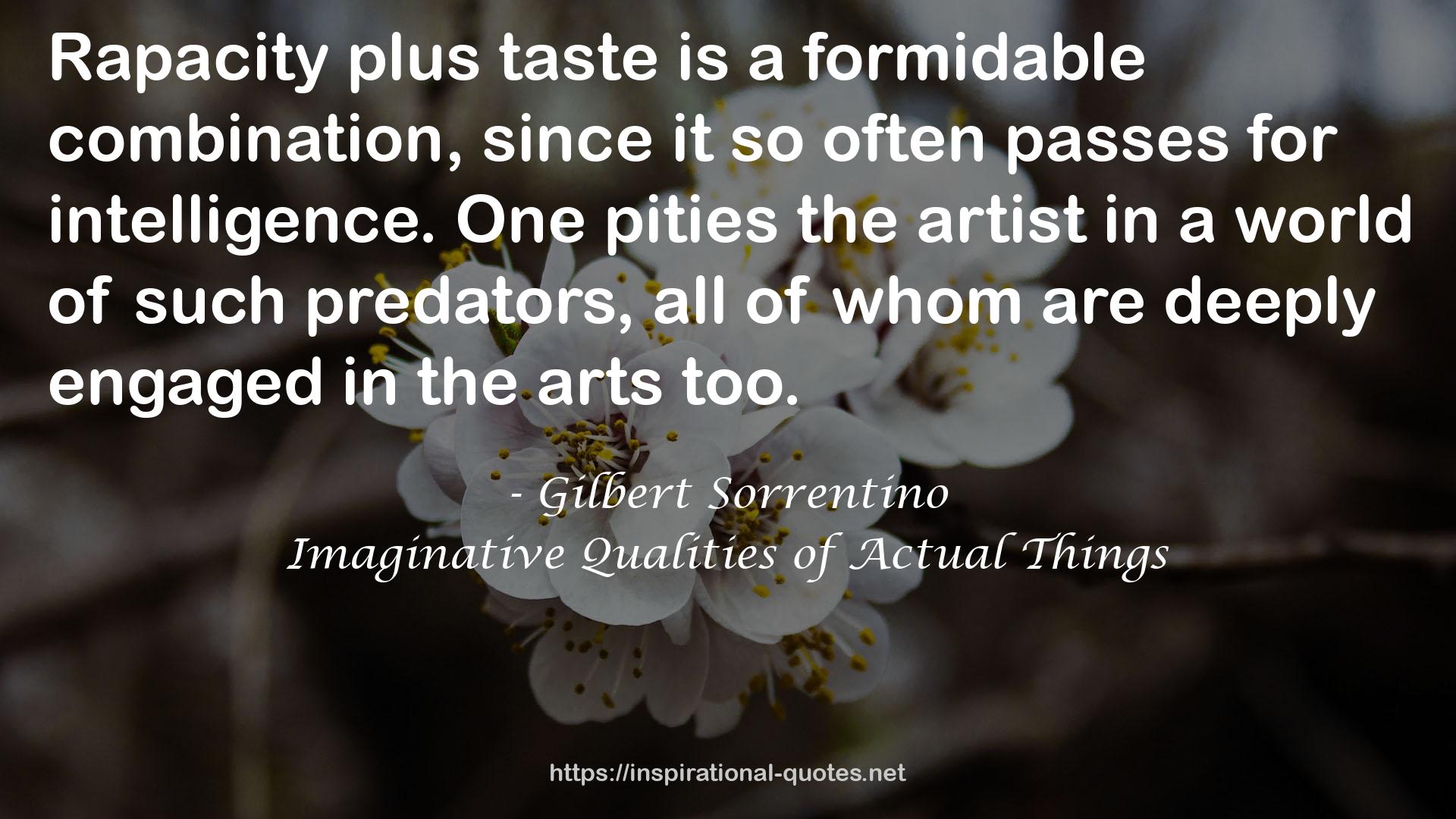 Imaginative Qualities of Actual Things QUOTES