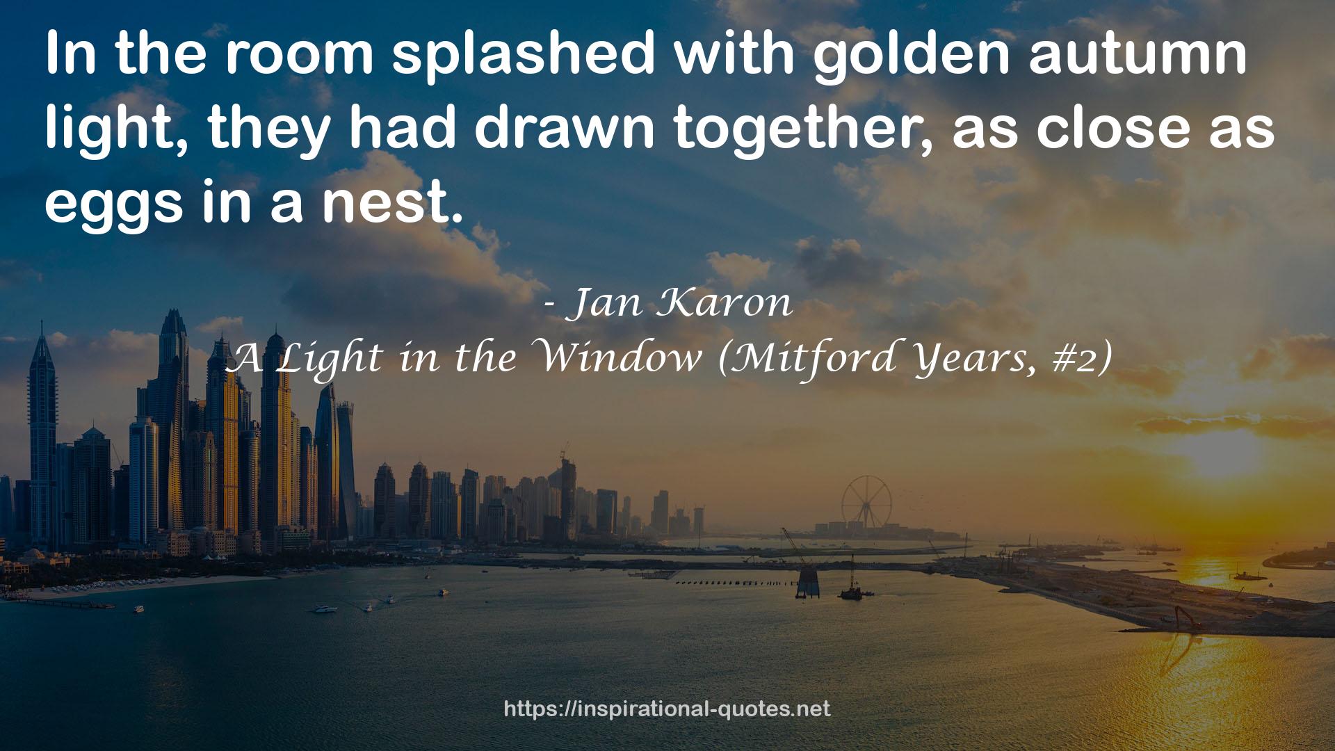 A Light in the Window (Mitford Years, #2) QUOTES