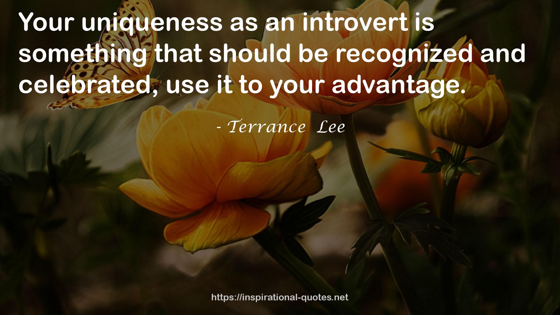 Terrance  Lee QUOTES