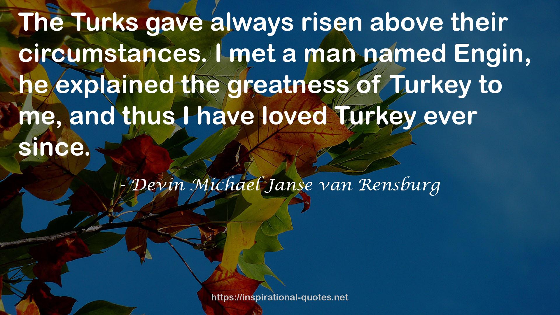 Devin Michael Janse van Rensburg QUOTES